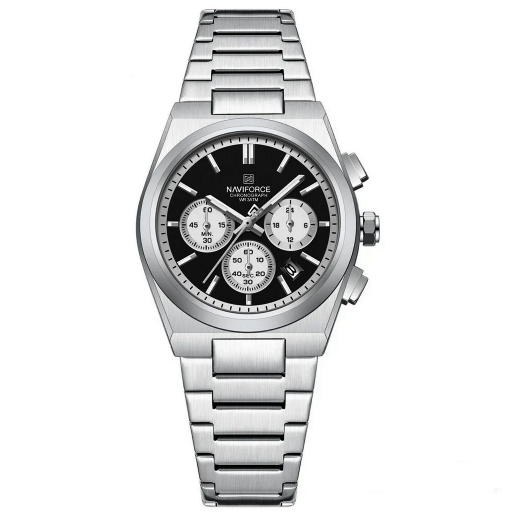 Relogio de quartzo feminino com pulseira de aco inoxidavel Impermeavel