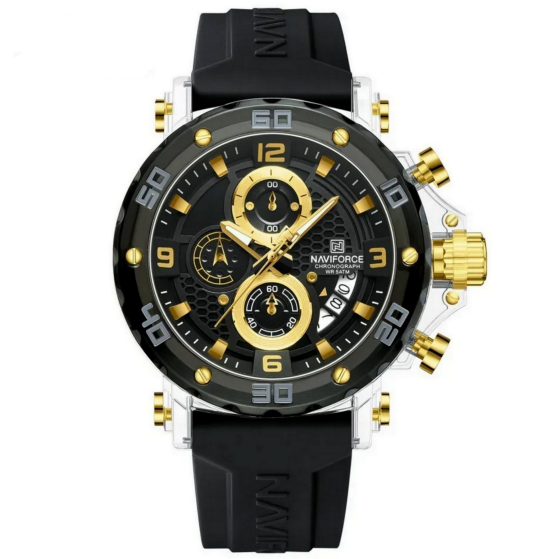 Cor Preto/Dourado/Branco