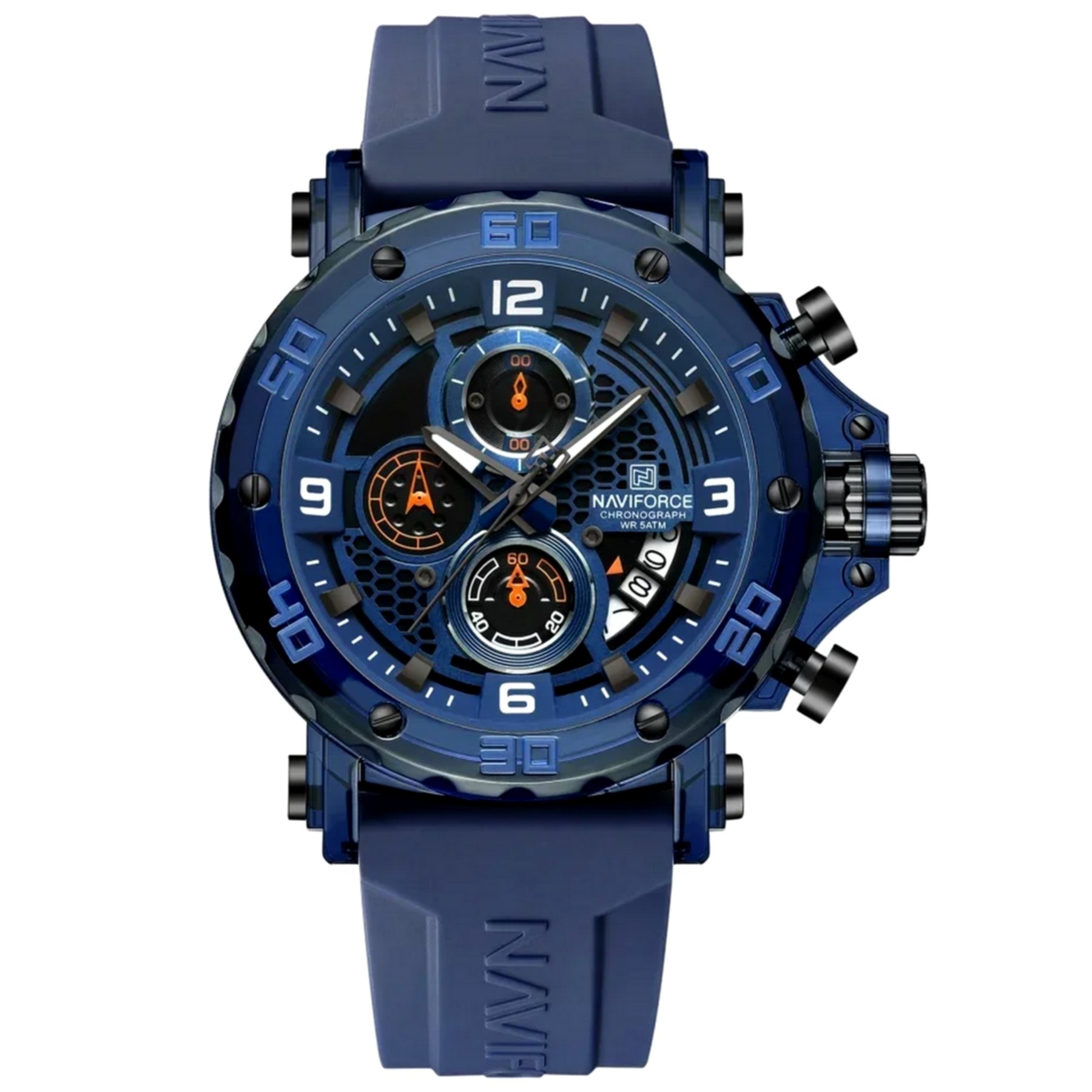 Relogio Masculino de Quartzo Esportivo Pulseira de Silicone Impermeavel