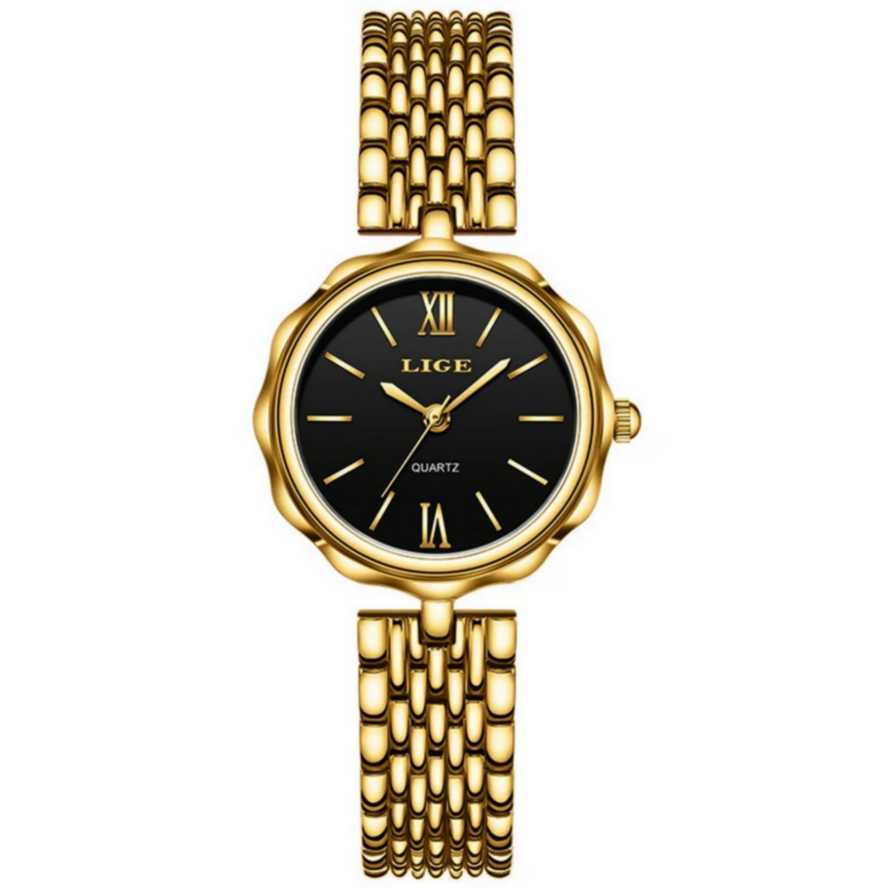 Cor Dourado/Preto