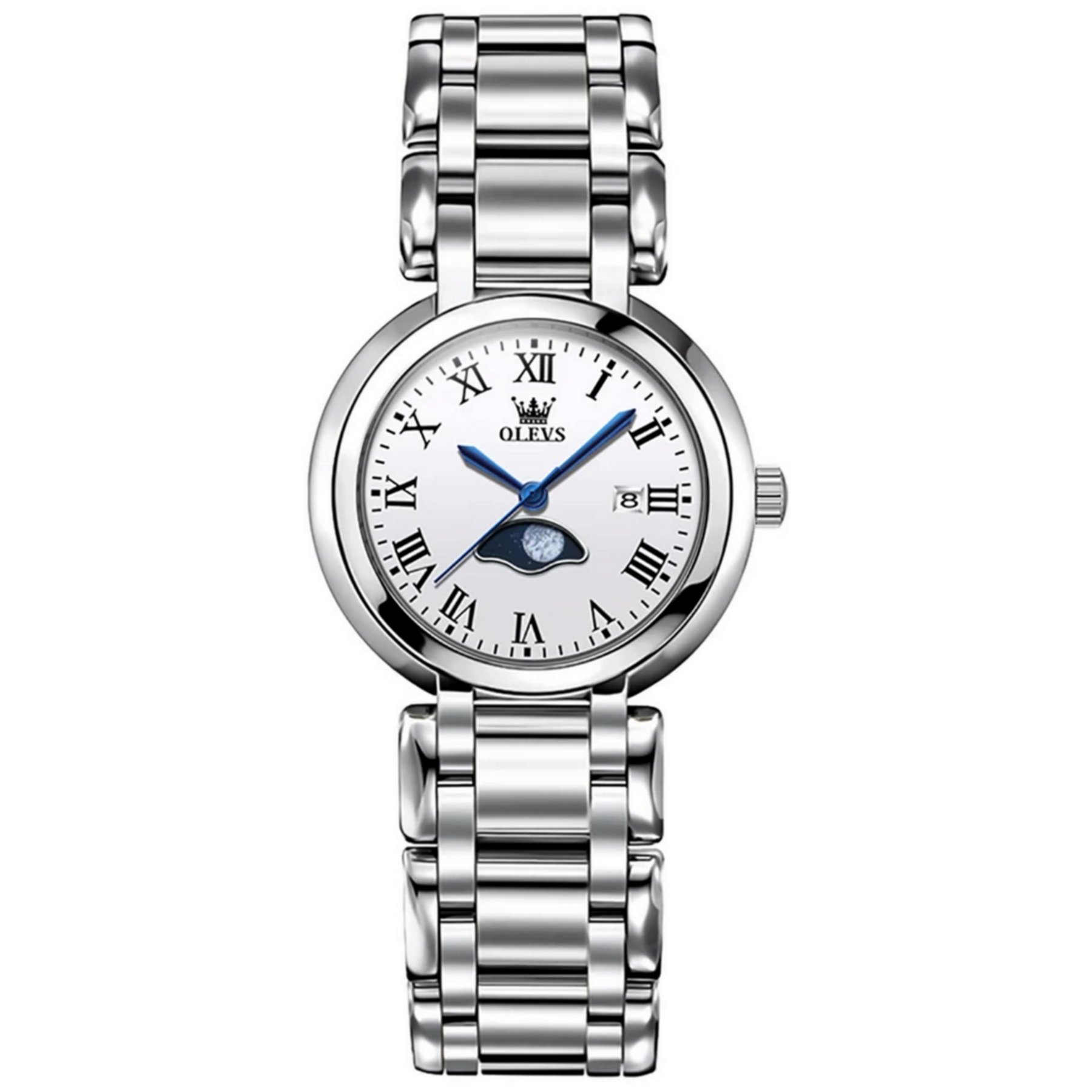 Relogio Feminino de Quartzo Minimalista com Strass em Aco Inoxidavel  A Prova Dagua