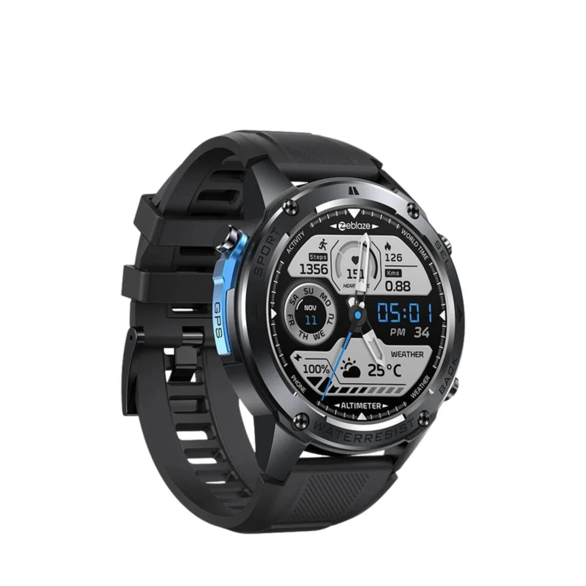 Novo zeblaze stratos 2 ultra gps relogio inteligente bussola Novo zeblaze stratos 2 ultra gps relogio inteligente bussola