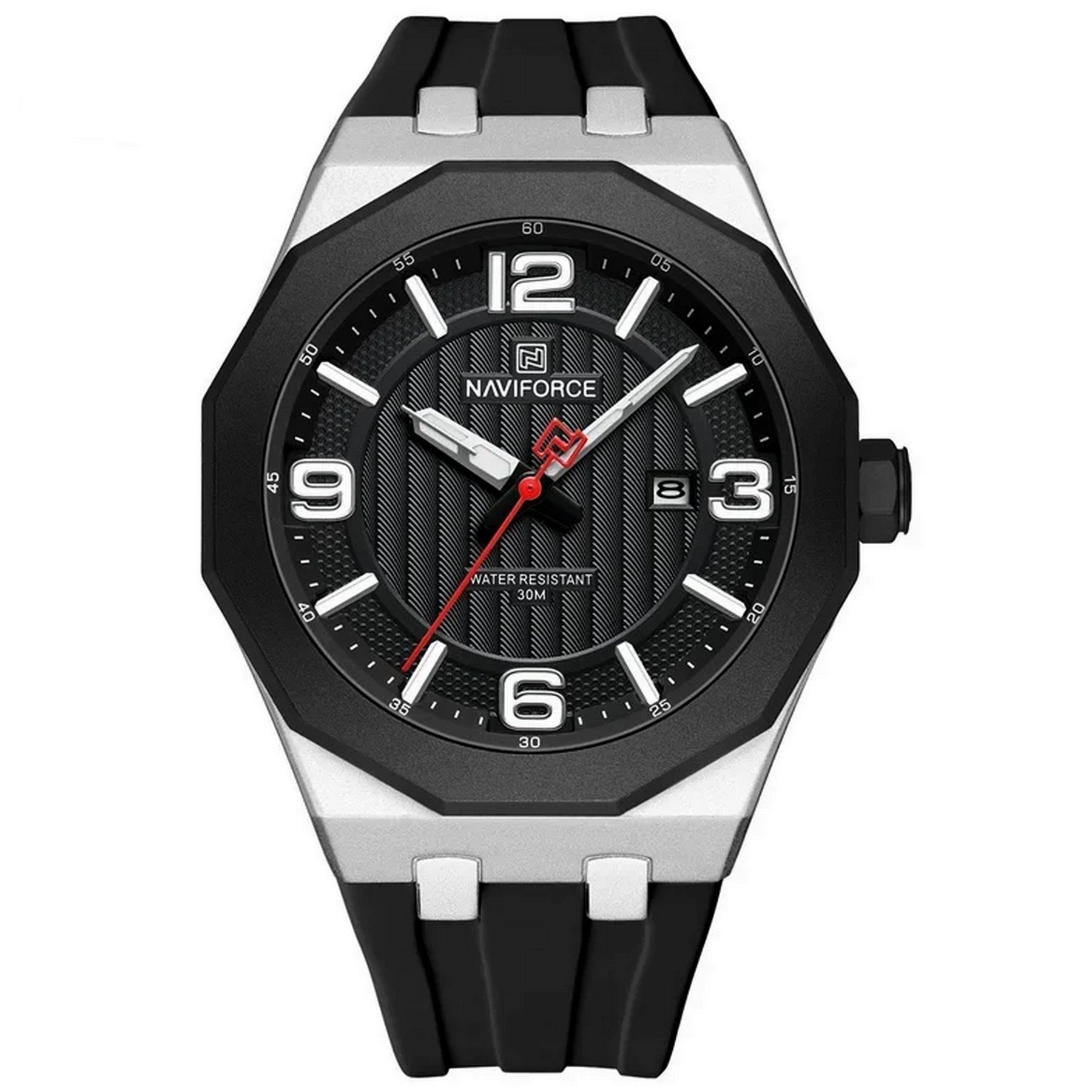 relogio para homem pulseira de silicone 3atm resistente a agua data automatica