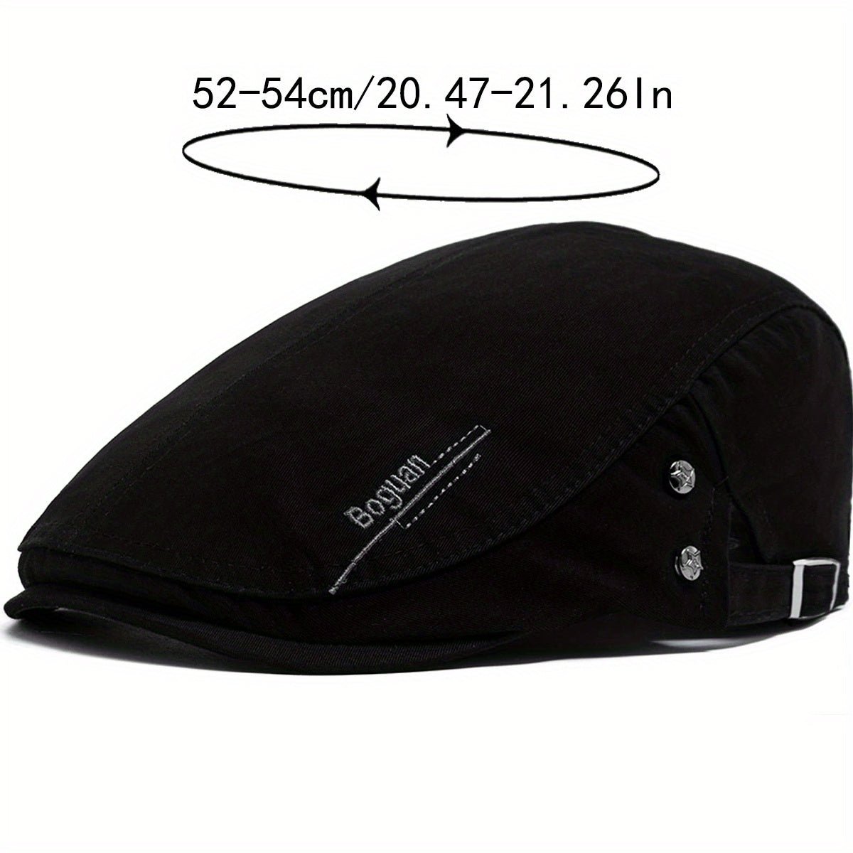 Boina com design de estrela - Tecido elegante e nao elastico, lavavel Preto 3