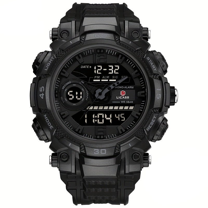 Relogio de pulso Masculino Digital LED Multifuncional desportivo de Quartzo