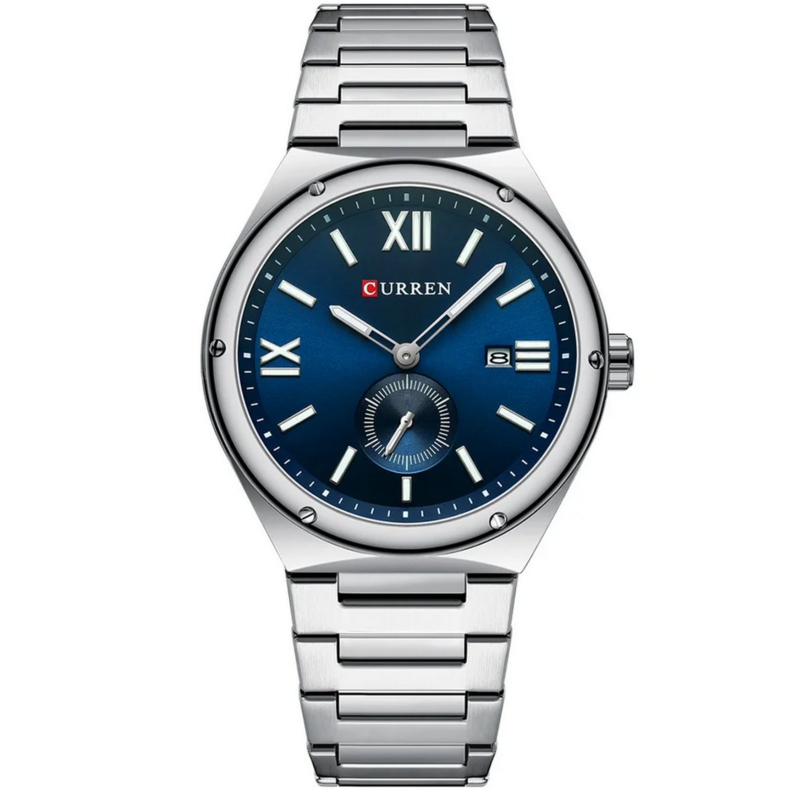 Relogio masculino minimalista de aco inoxidavel Impermeavel