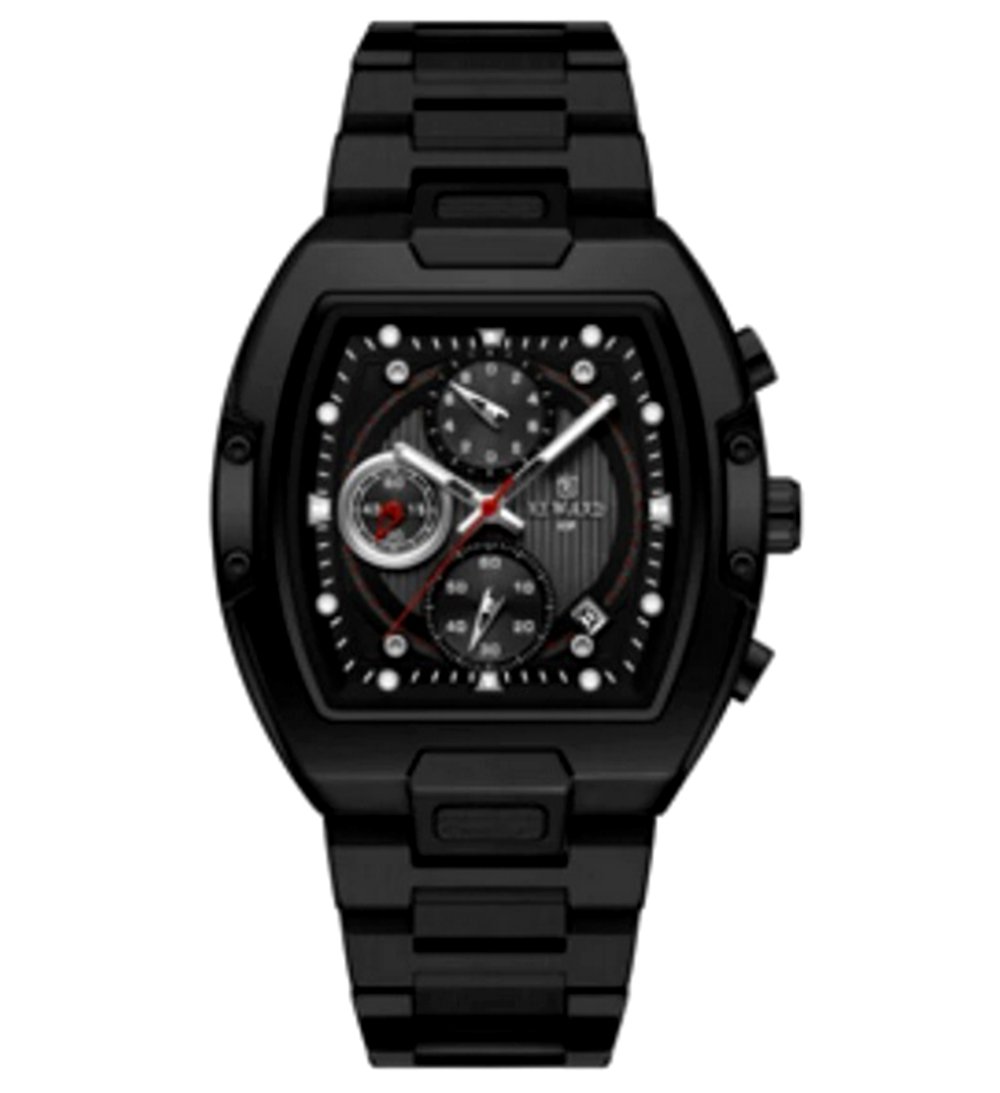 Relogio masculino multifuncional grande mostrador luminoso a prova dagua