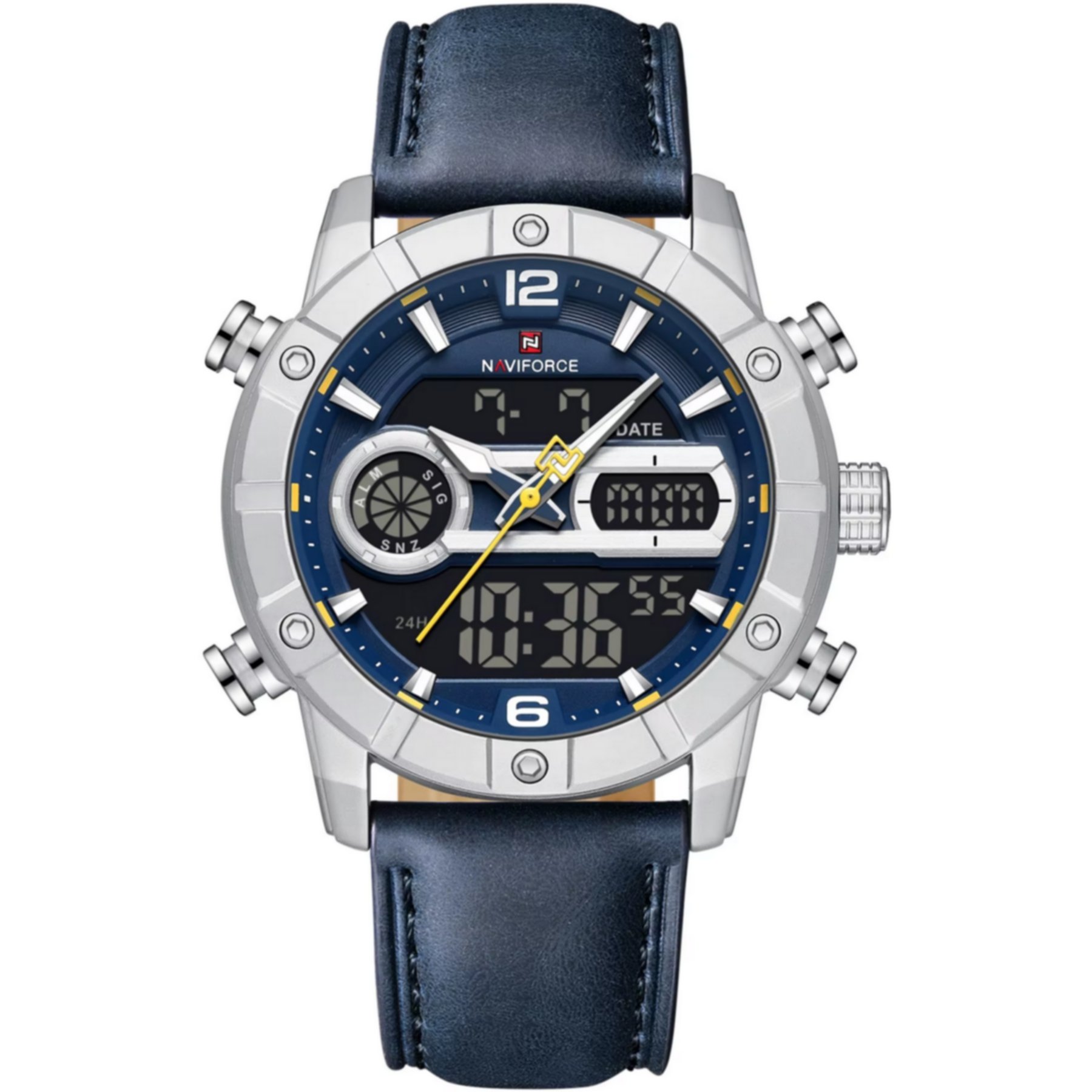 Relogio digital masculino multifuncional luminoso esportivo  a prova dagua 