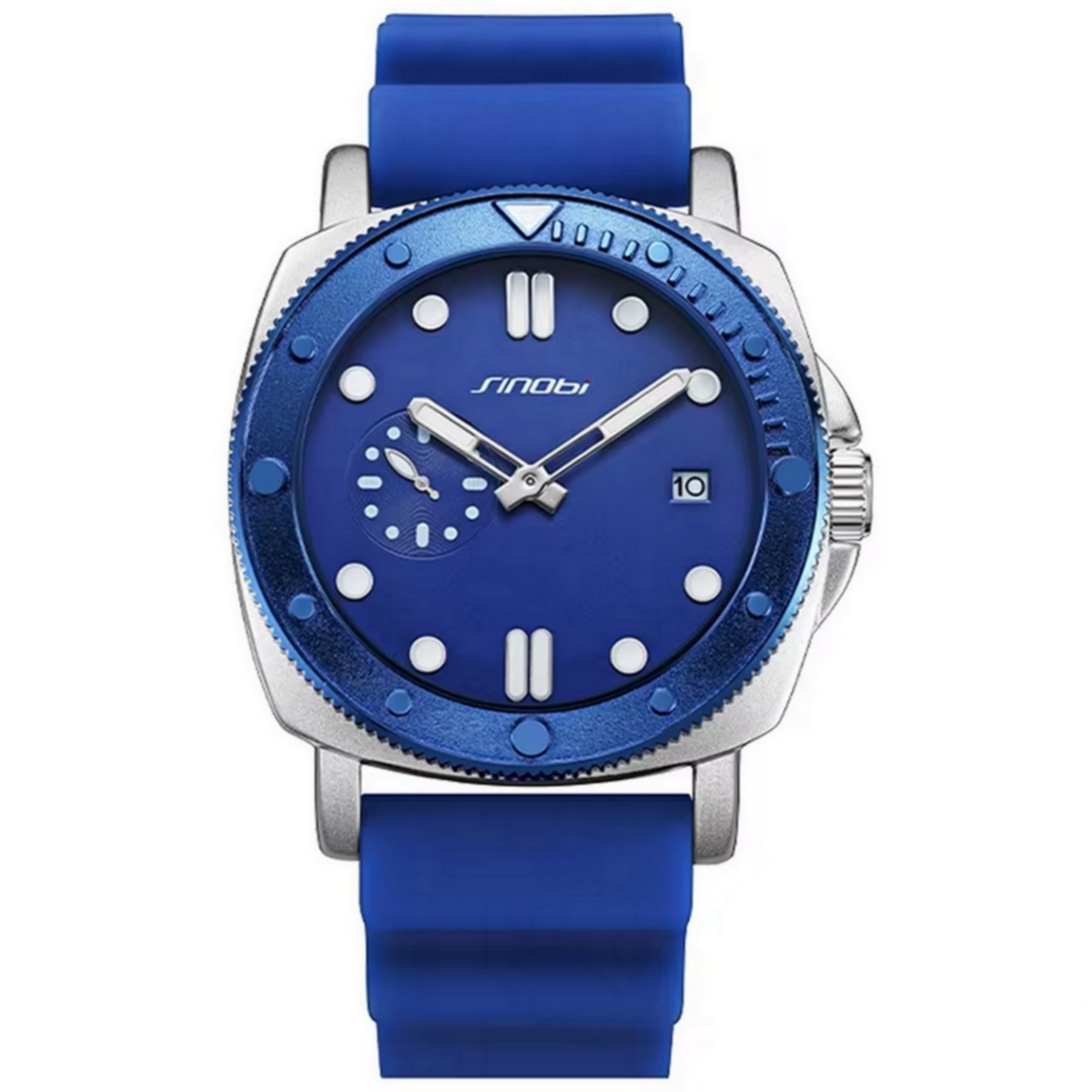 Relogio masculino design criative quartzo esportivo silicone impermeavel