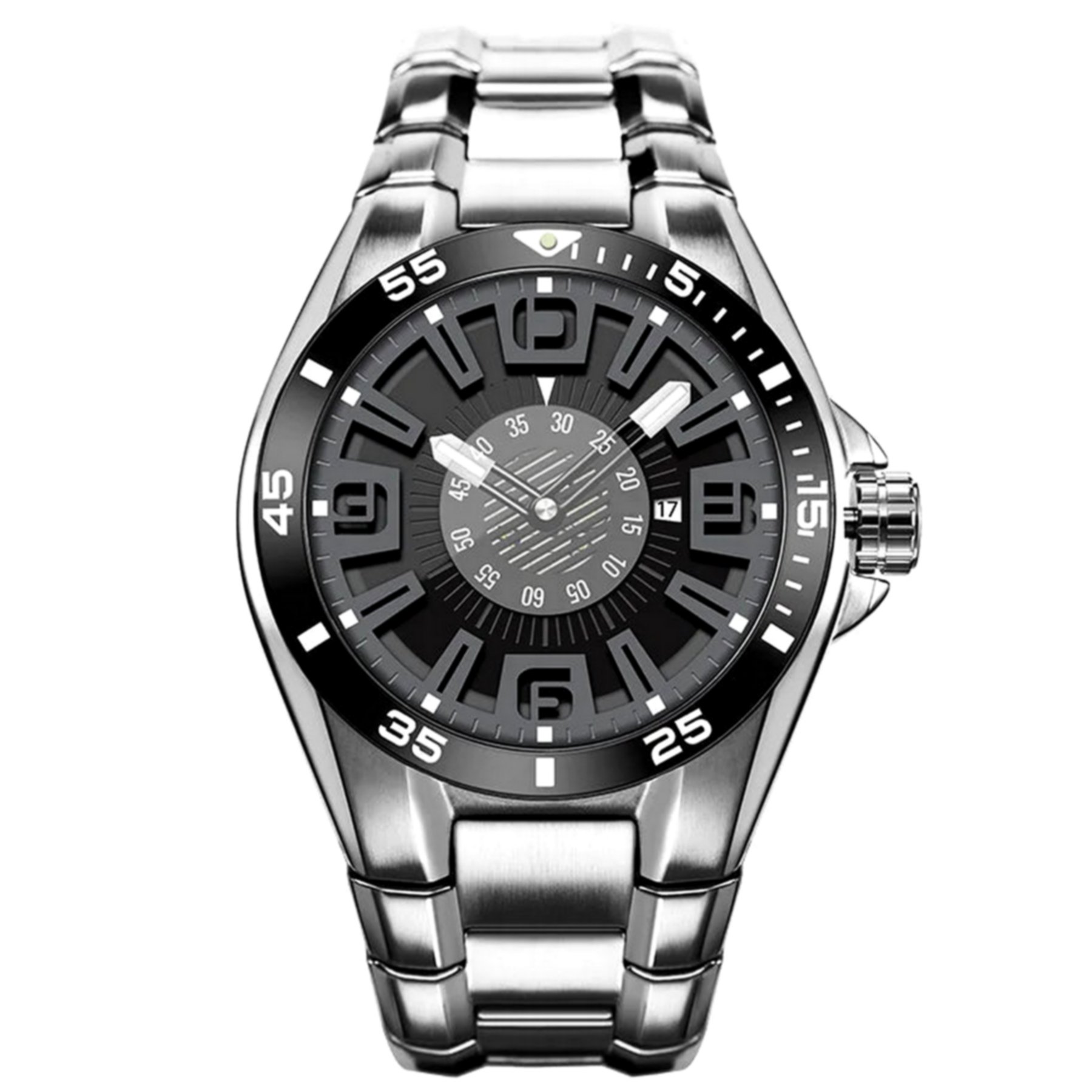 Relogio Masculino Esportivo Luminoso Impermeavel de Aco Inoxidavel