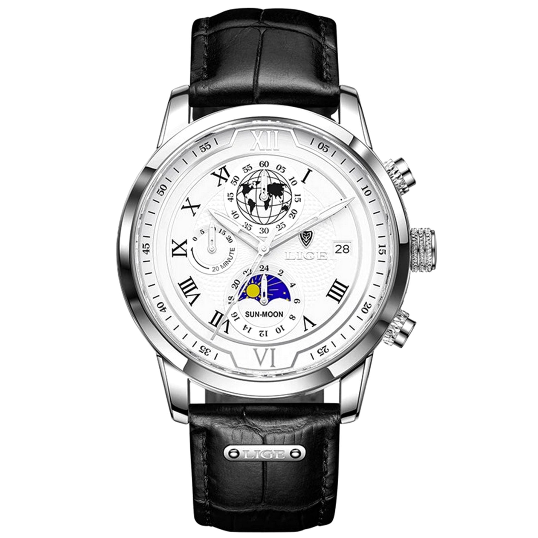 Relogio Masculino de Negocios Quartzo Esportivo A Prova D Agua