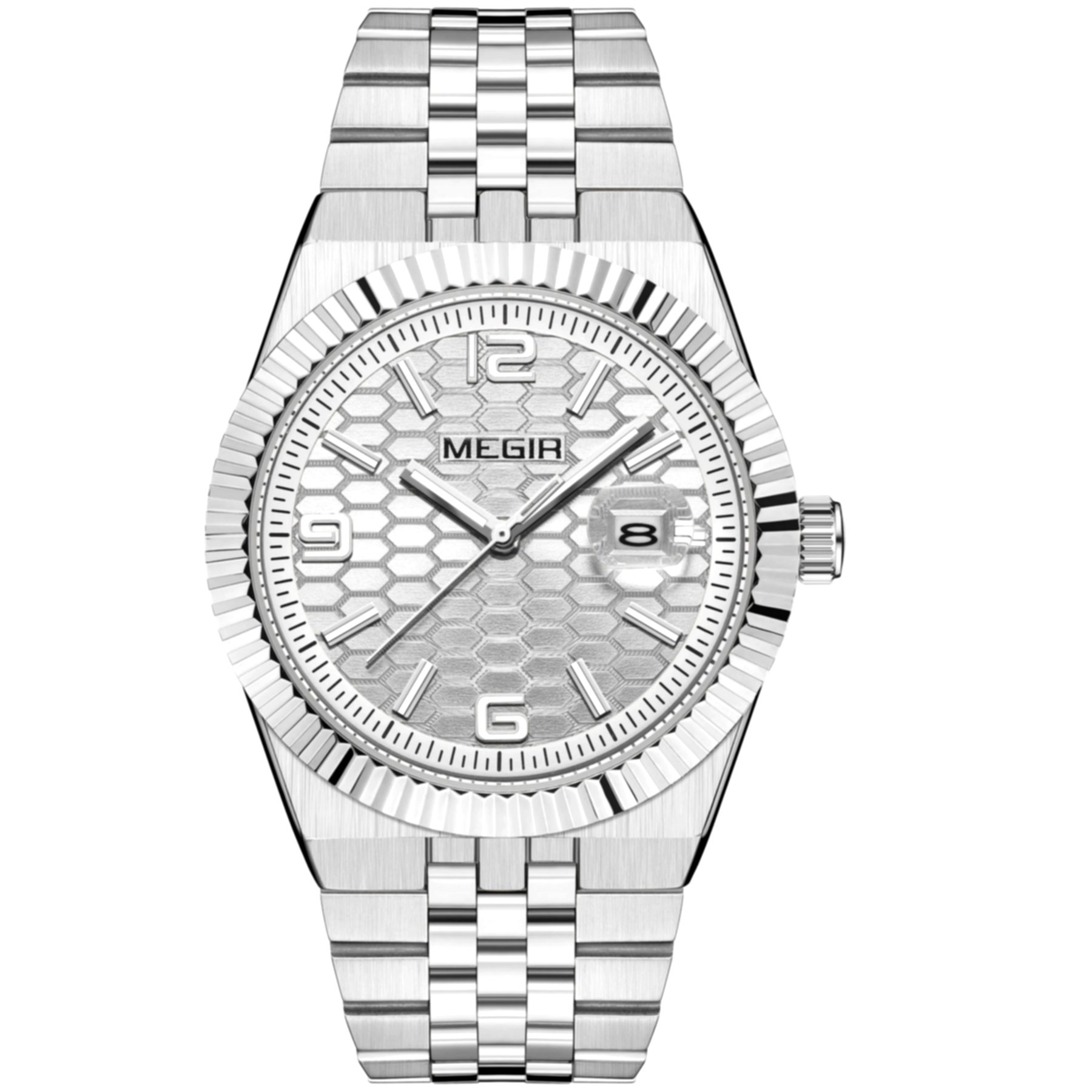 relogio masculino pulseira de aco inoxidavel quartzo a prova dagua casual