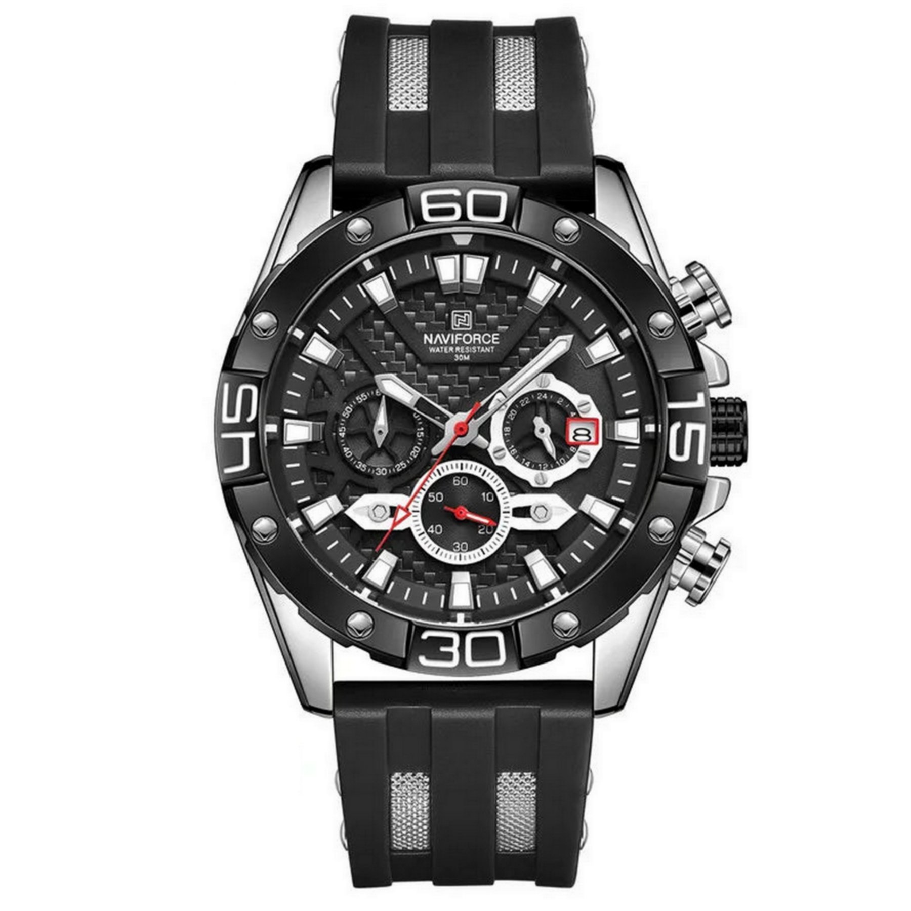 Relogio para homens militar de silicone a prova dagua esportivo casual