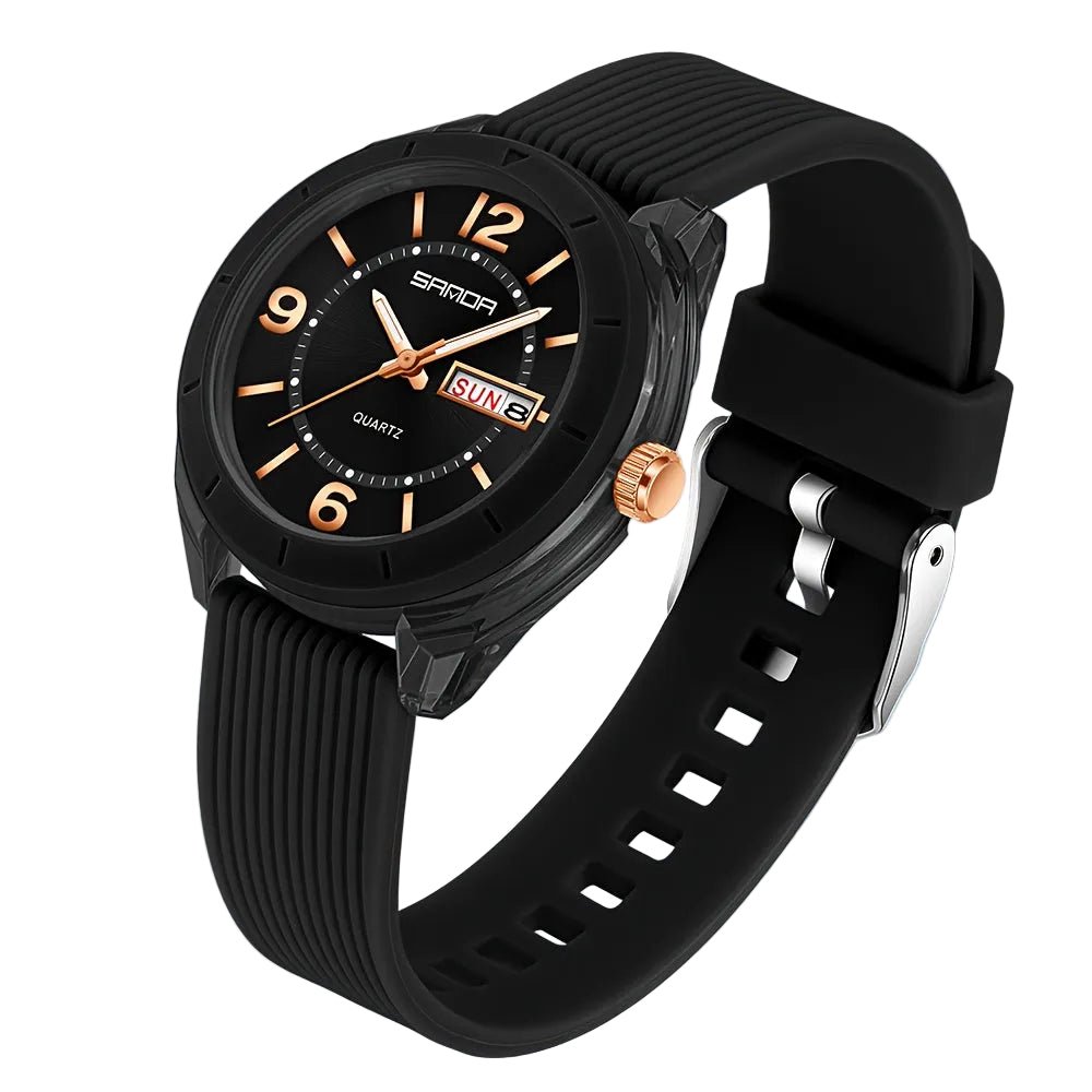 Relogio Casual com Luz Noturna,  Calendario, Quartzo