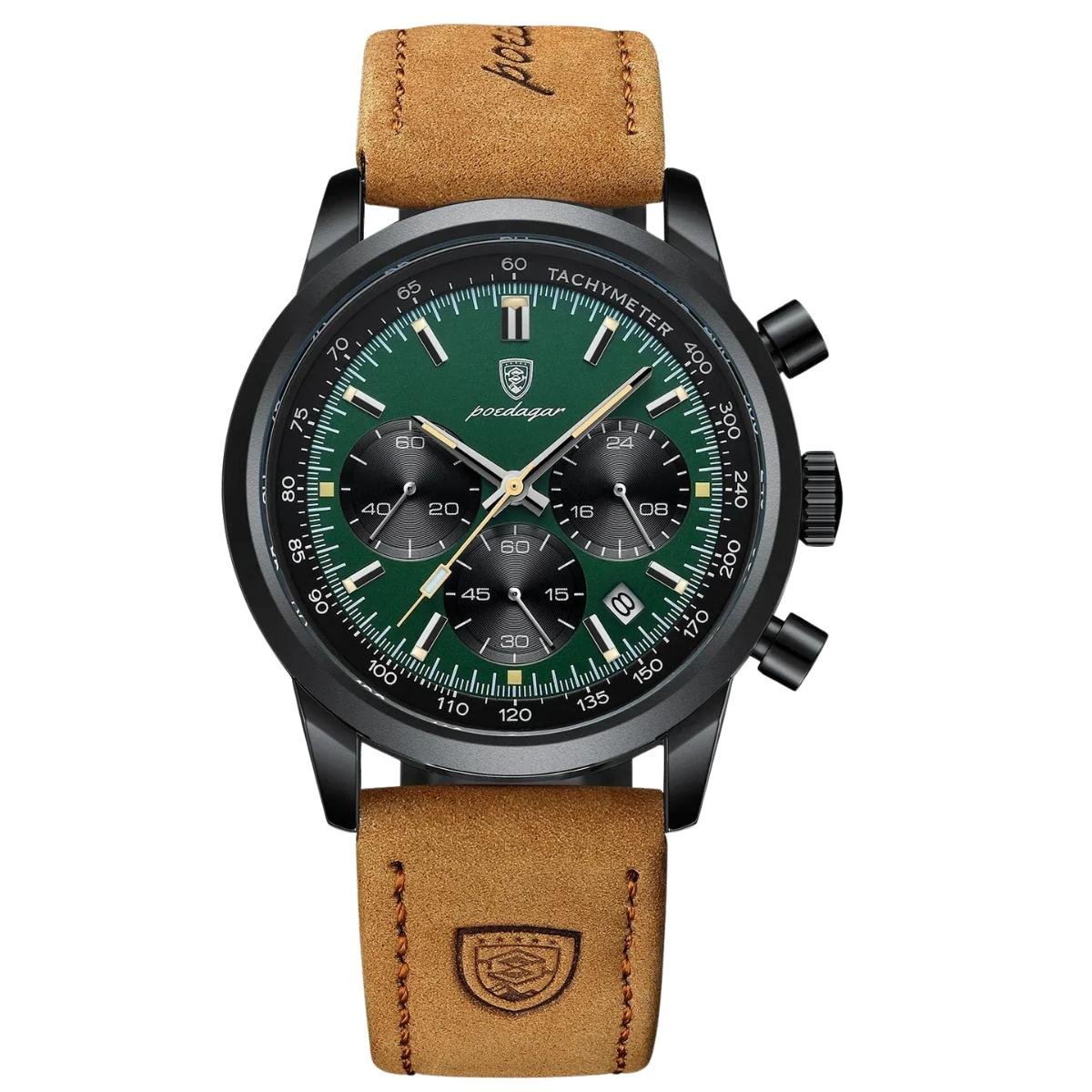 Relogio masculino cronografo Poedagar militar material Aco inoxidavel