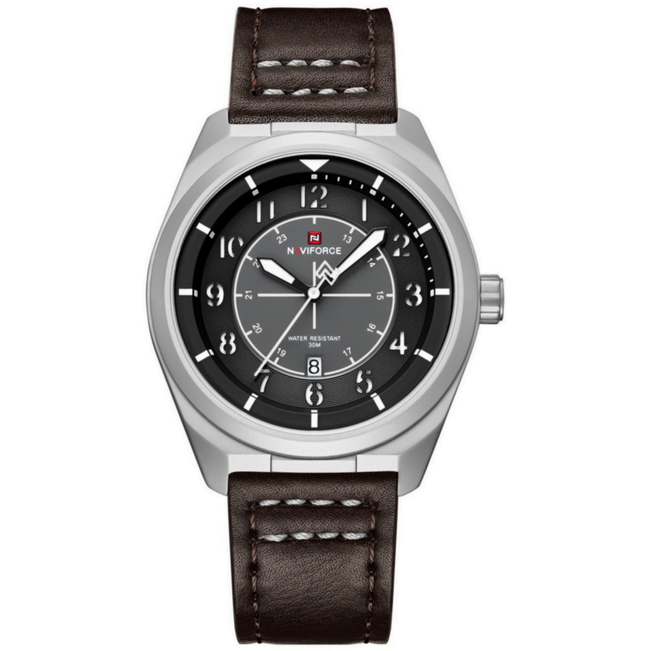 Relogio Casual com Pulseira de Couro Pu para Homens Esportivo