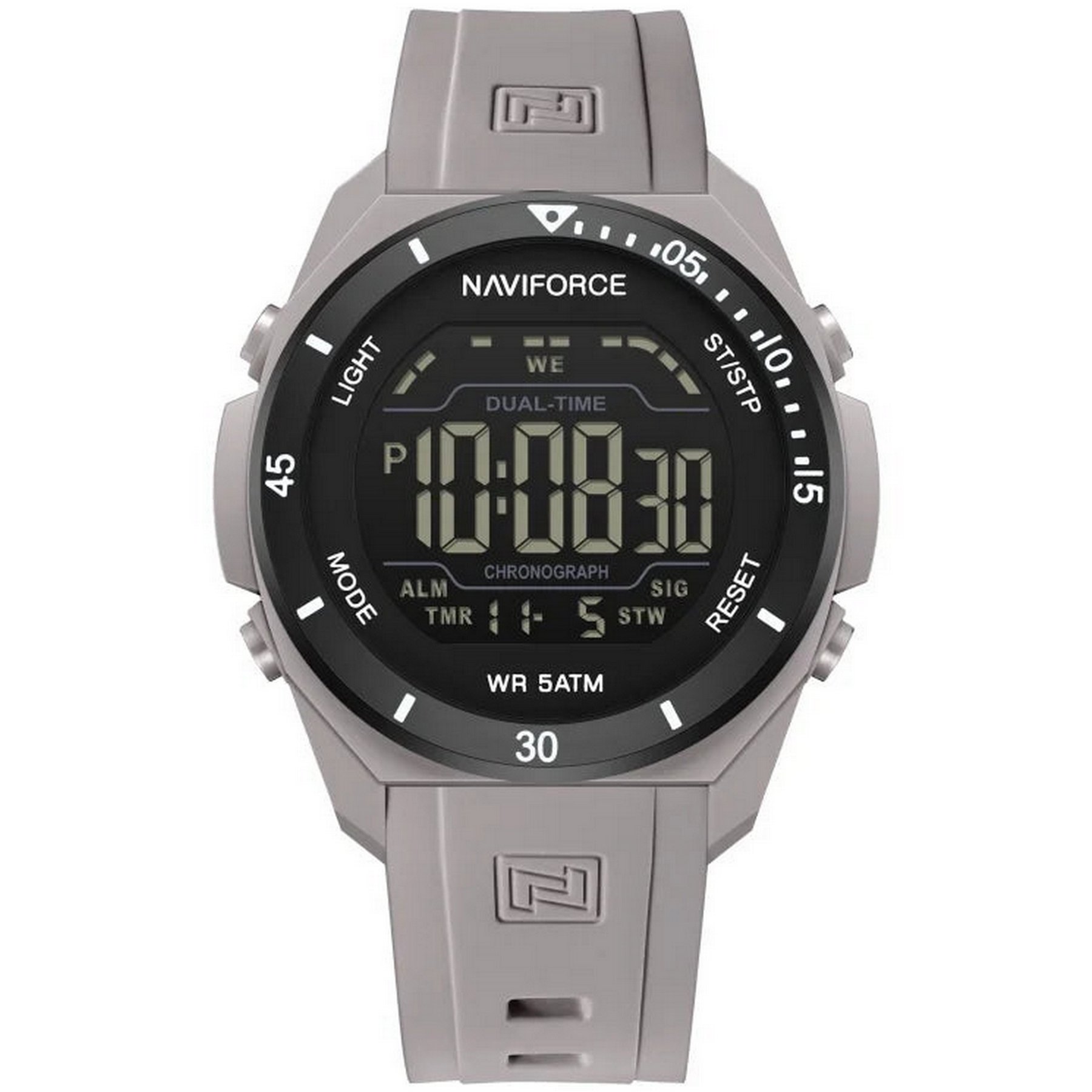 Relogio Digital Esportivo Masculino Luz de Fundo LED, 5ATM a Prova dAgua