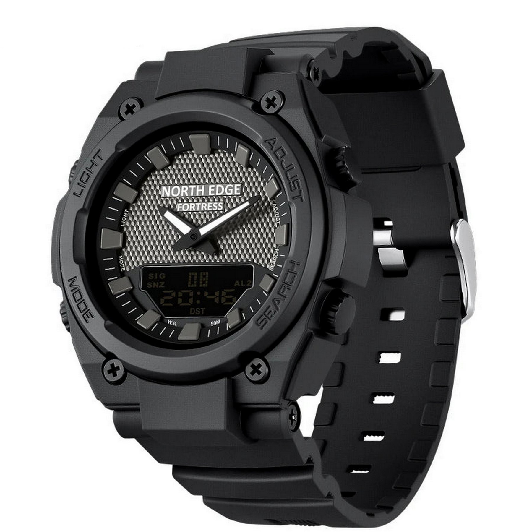 Relogio Digital Masculino NORTH EDGE FORTRESS para Esportes ao Ar Livre