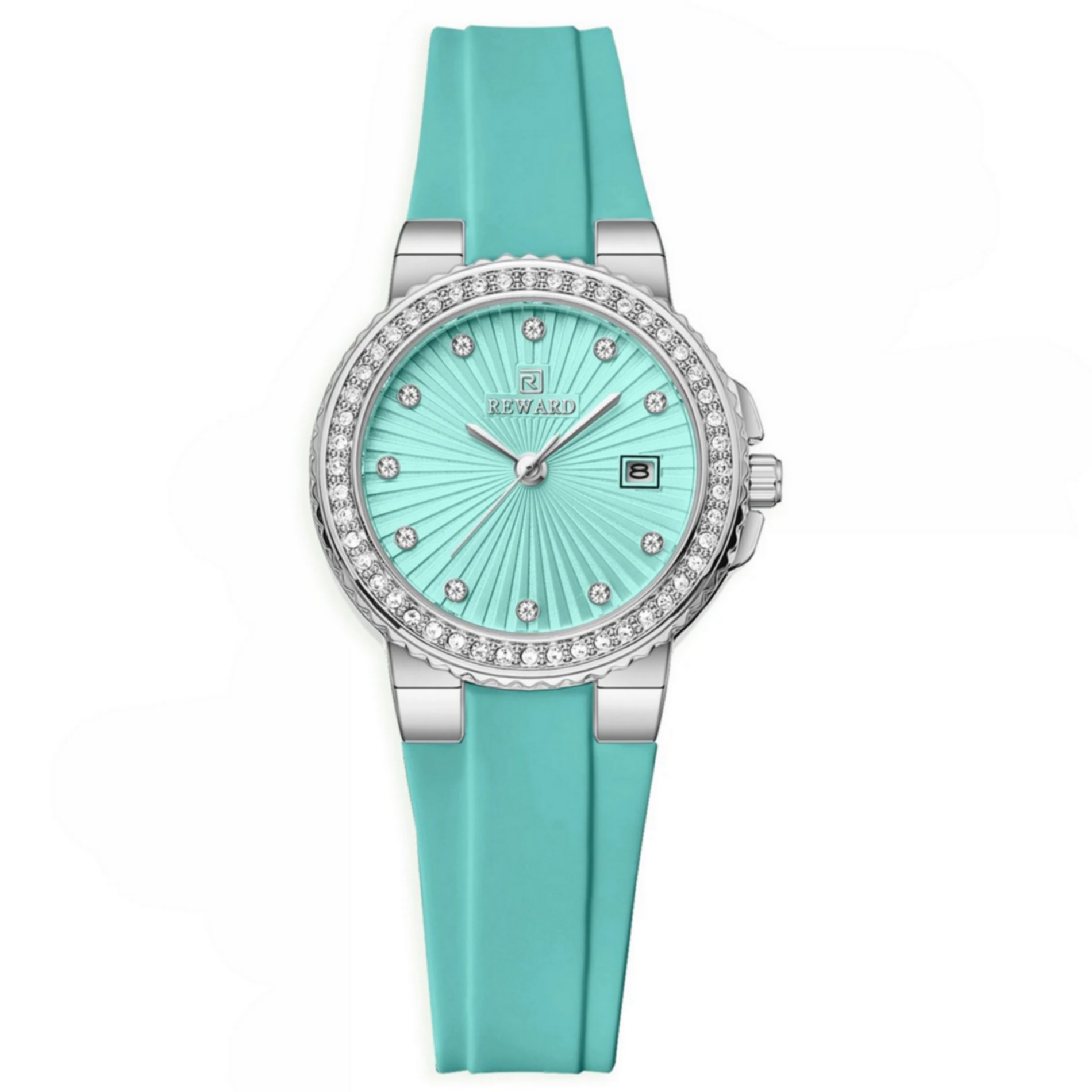 Relogio de quartzo feminino design elegante casual a prova dagua