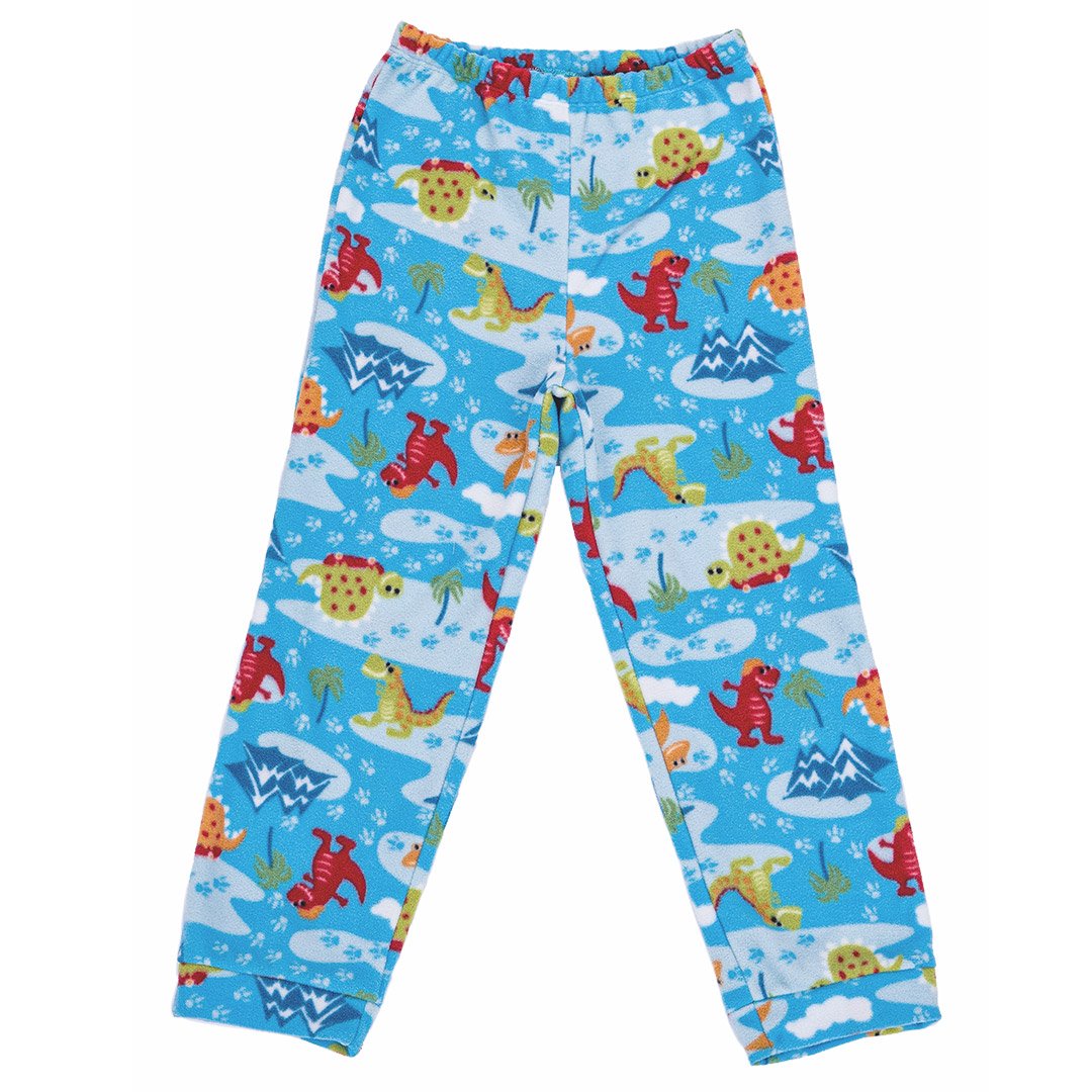 Pijama Infantil Camiseta Térmica e Calça em Soft Dinossauros Azul Everly Azul 3