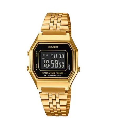 Relógio Casio Vintage LA680WGA-1BDF Dourado Feminino