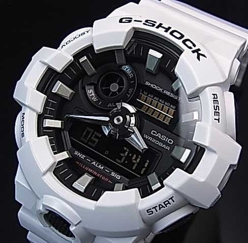 Relógio Casio G-Shock GA-700-7ADR Branco Masculino Branco 2