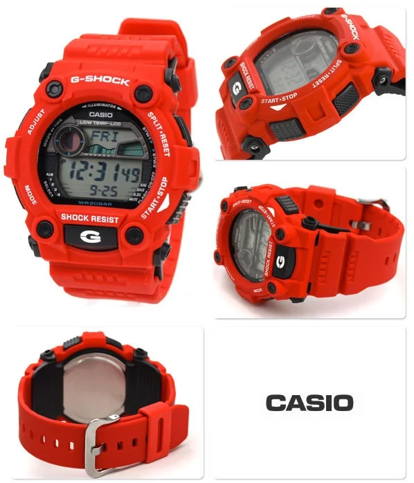 Relógio G-Shock Tábua de Maré G-7900A-4DR Vermelho *G Rescue Vermelho 2