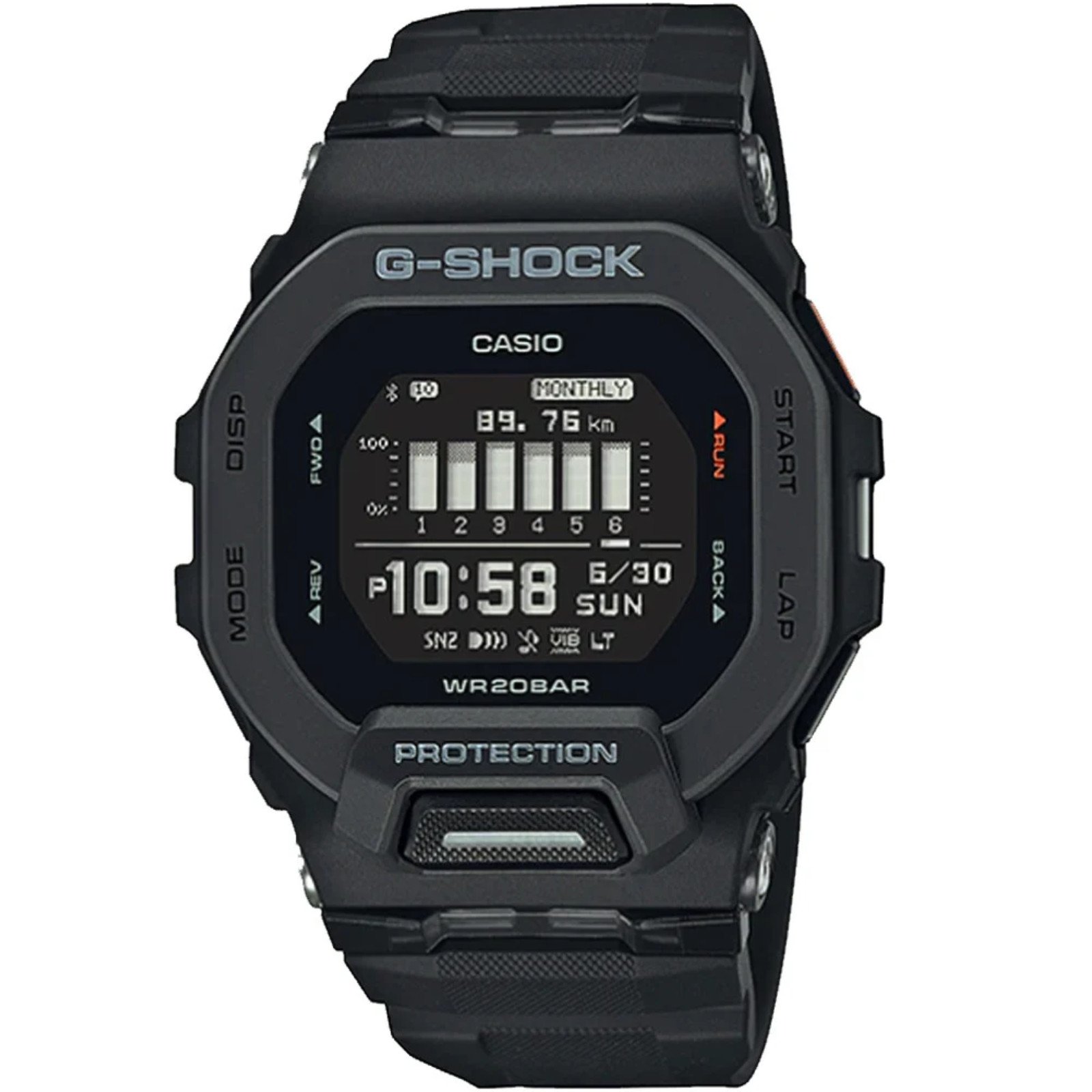 Relógio Casio G-SHOCK G-Squad Sports GBD-200-1DR Preto
