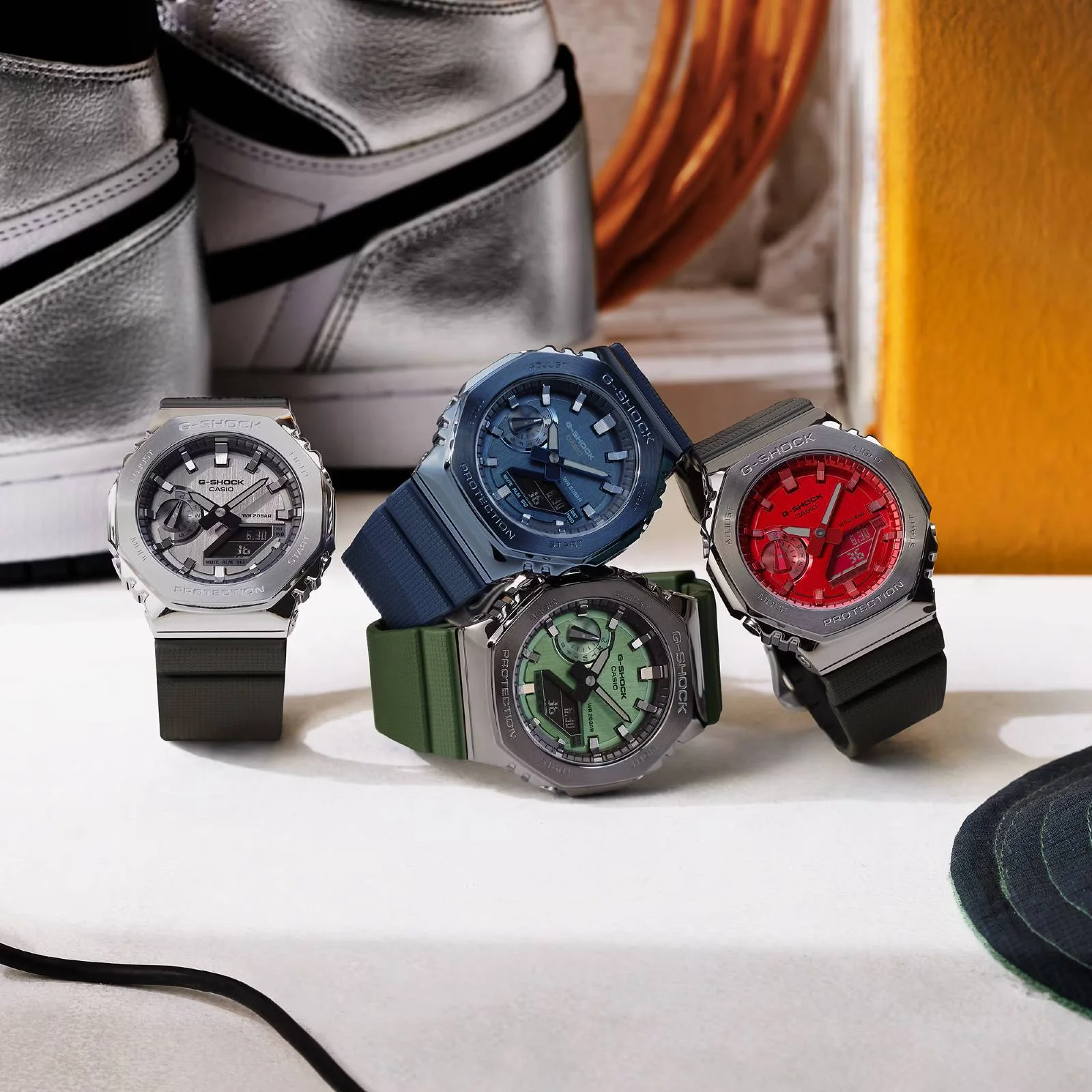 Relógio Casio G-SHOCK GM-2100B-3ADR Metal Covered Verde 5
