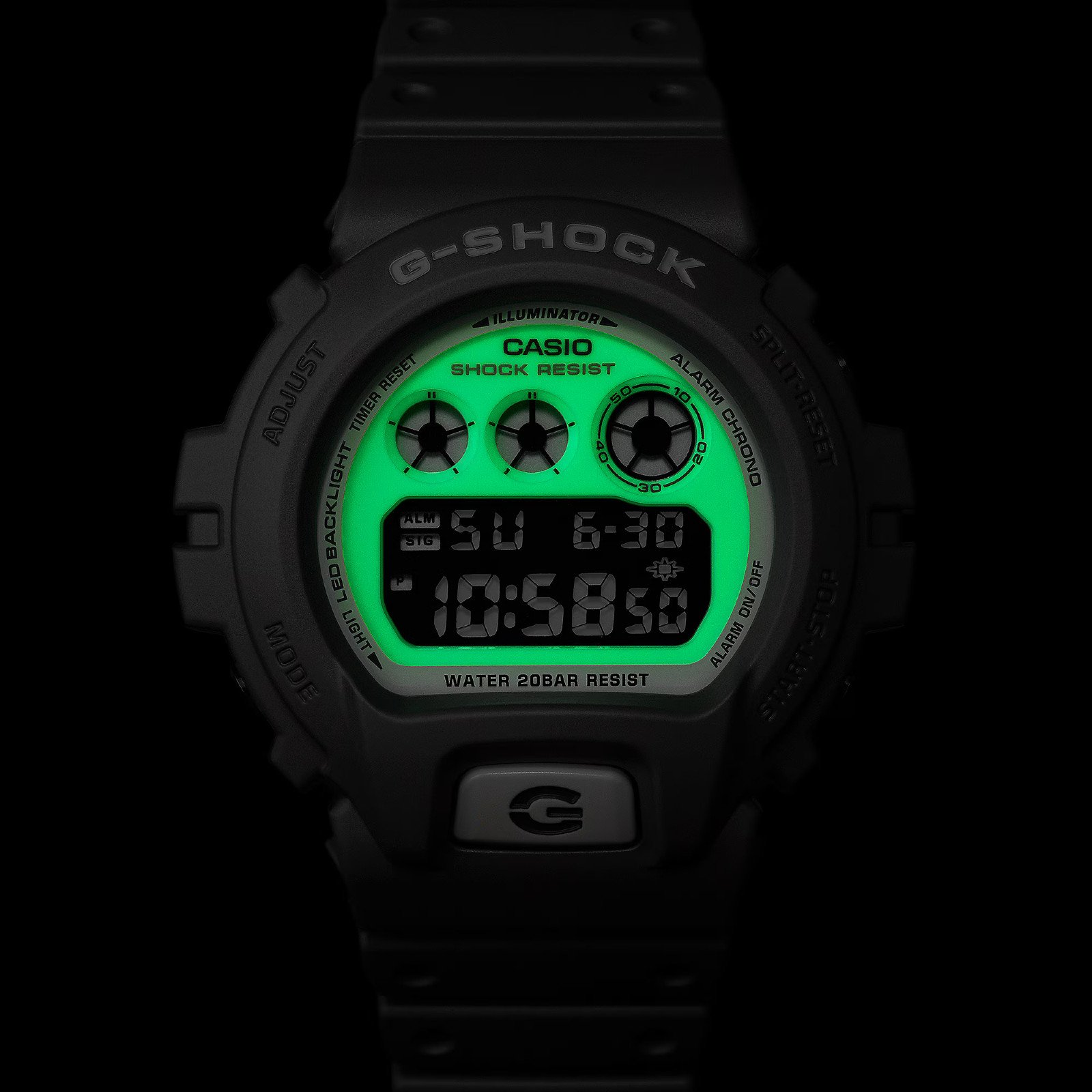 Relógio Casio G-Shock DW-6900HD-8DR Hidden Glow Cinza 3