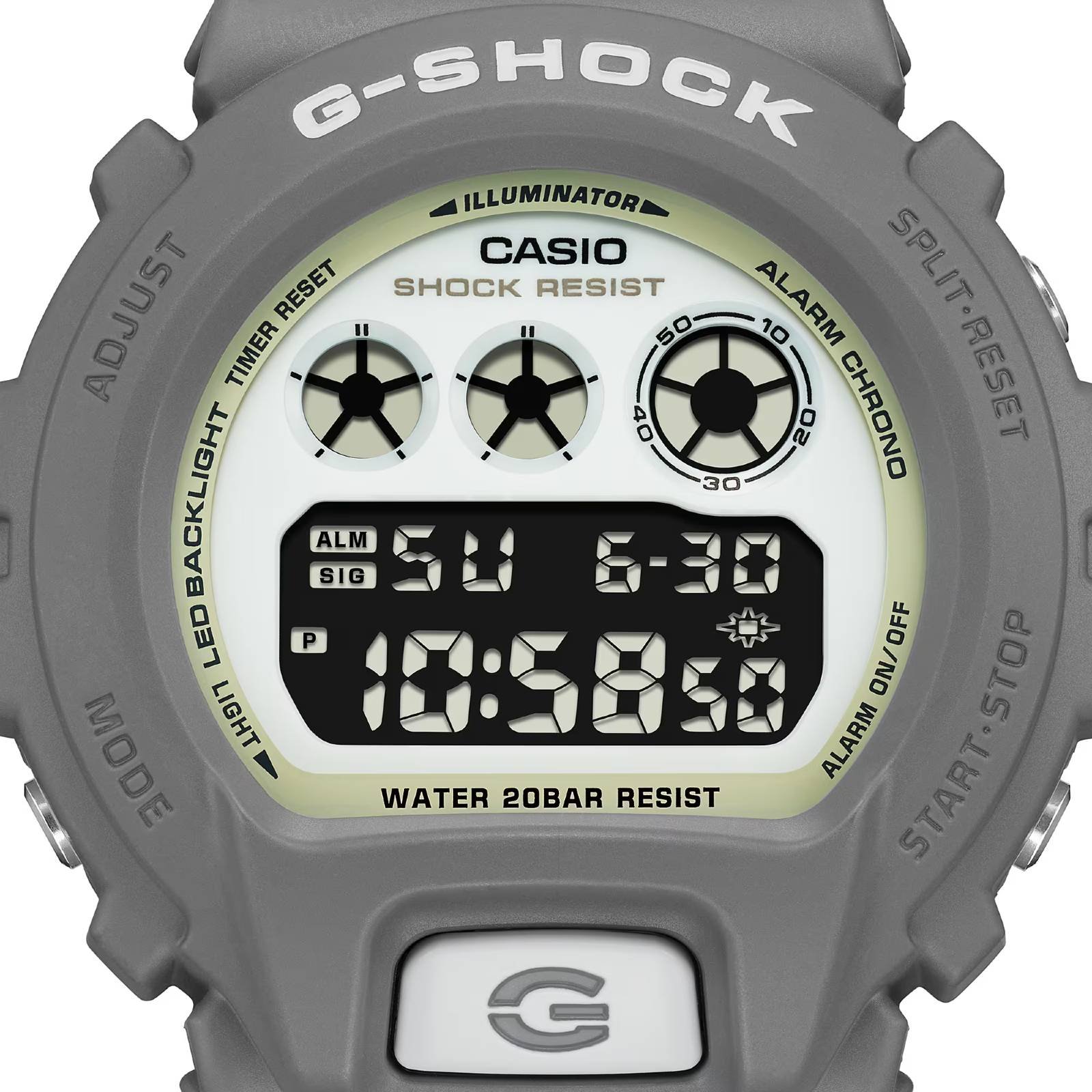 Relógio Casio G-Shock DW-6900HD-8DR Hidden Glow Cinza 5
