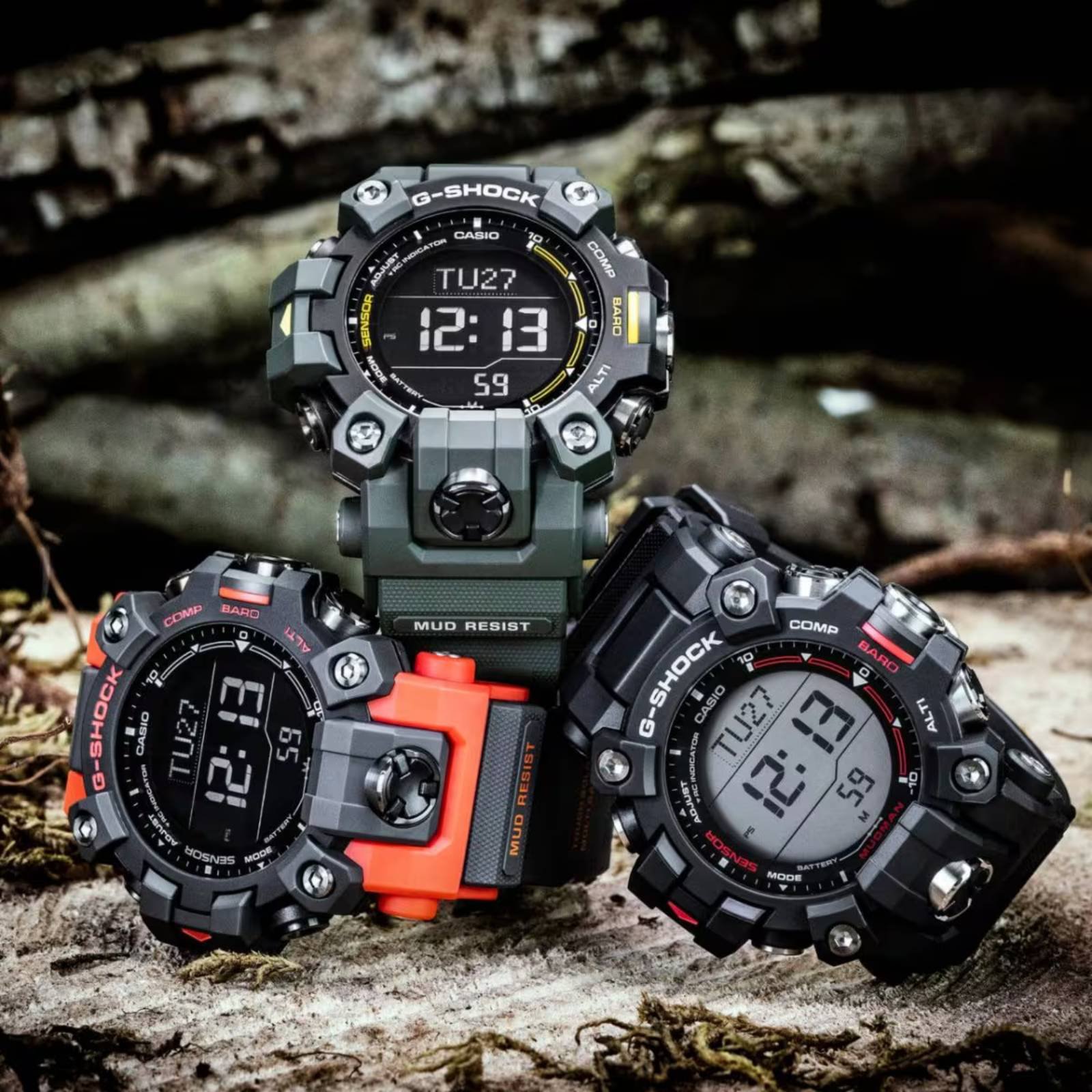 Relógio G-SHOCK Master Of G Mudman GW-9500-3DR Verde 15