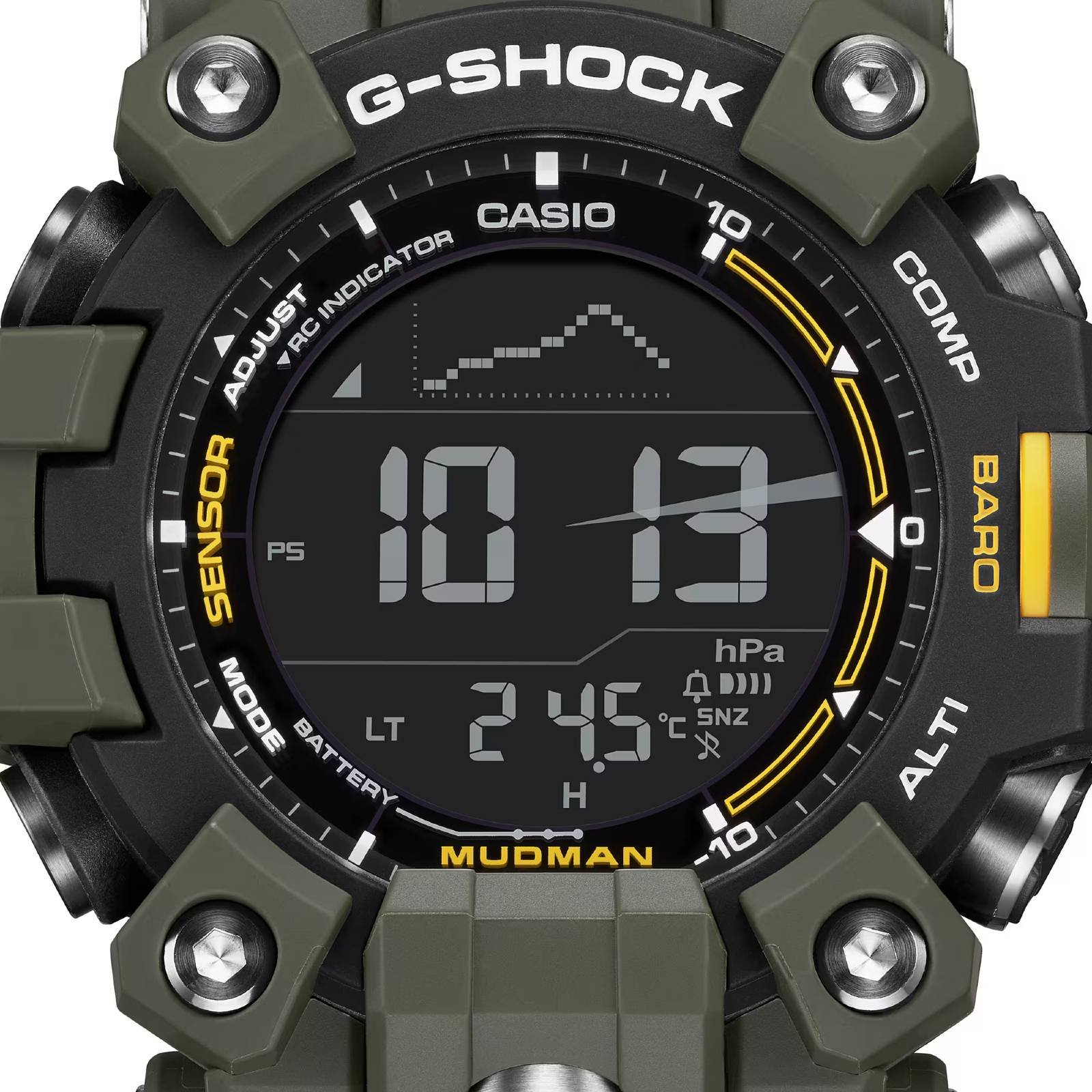 Relógio G-SHOCK Master Of G Mudman GW-9500-3DR Verde 9