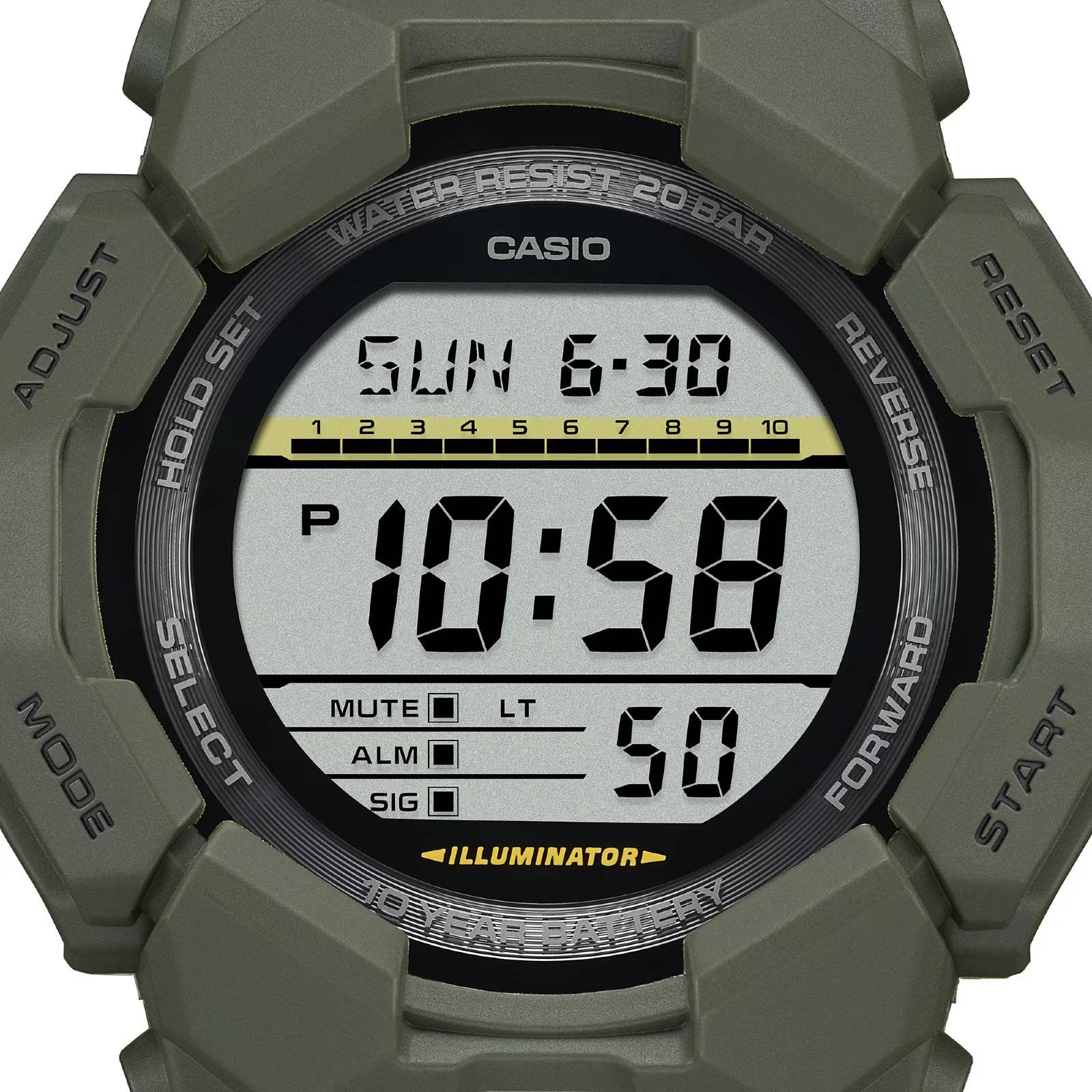 Relógio Casio G-Shock GD-010-3DR Verde 5