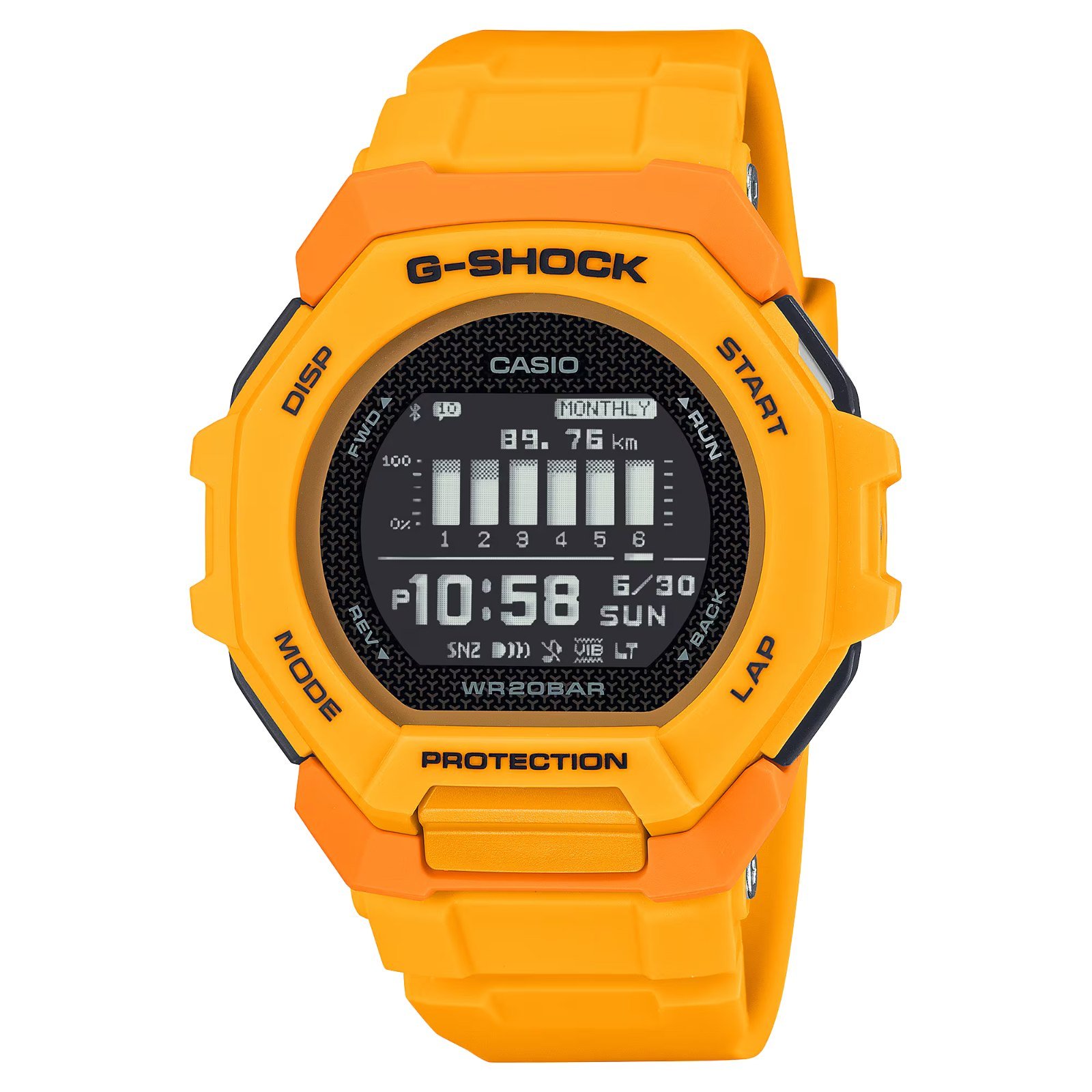 Relógio Casio G-SHOCK G-Squad Sports GBD-300-9DR Amarelo 1