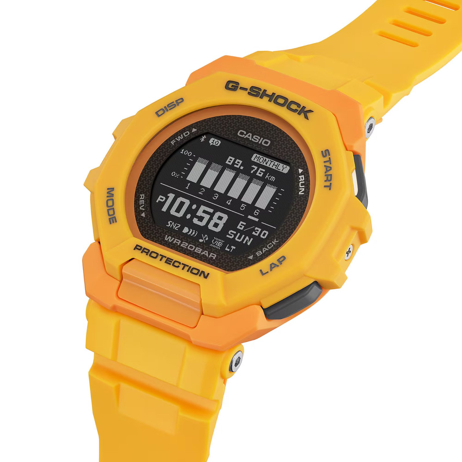 Relógio Casio G-SHOCK G-Squad Sports GBD-300-9DR Amarelo 3