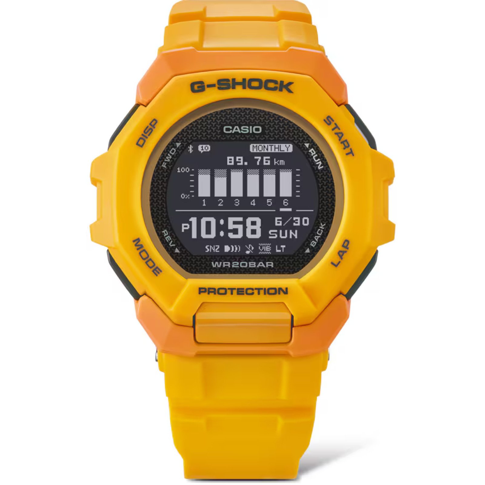 Relógio Casio G-SHOCK G-Squad Sports GBD-300-9DR Amarelo 4