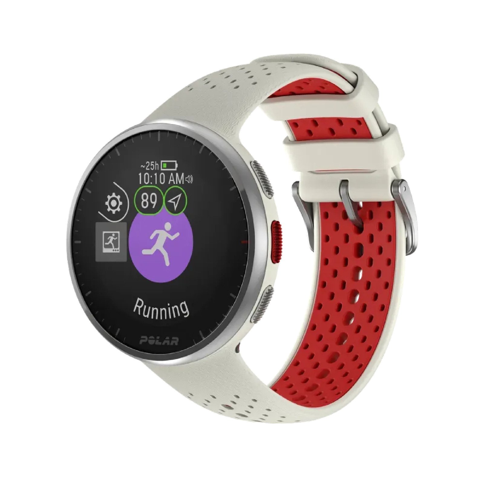 Relógio GPS Esportivo Polar Pacer Pro Branco e Vermelho Branco 2
