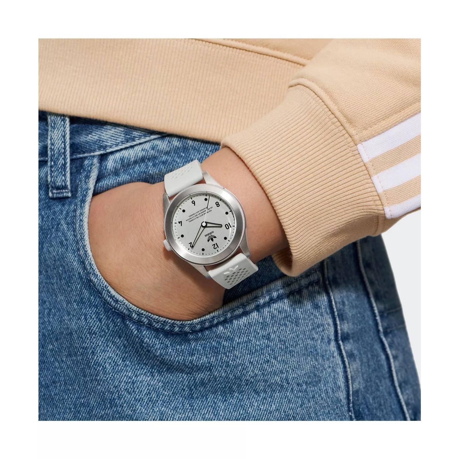 Relógio Adidas Code Three Branco AOSY23033M Branco 6