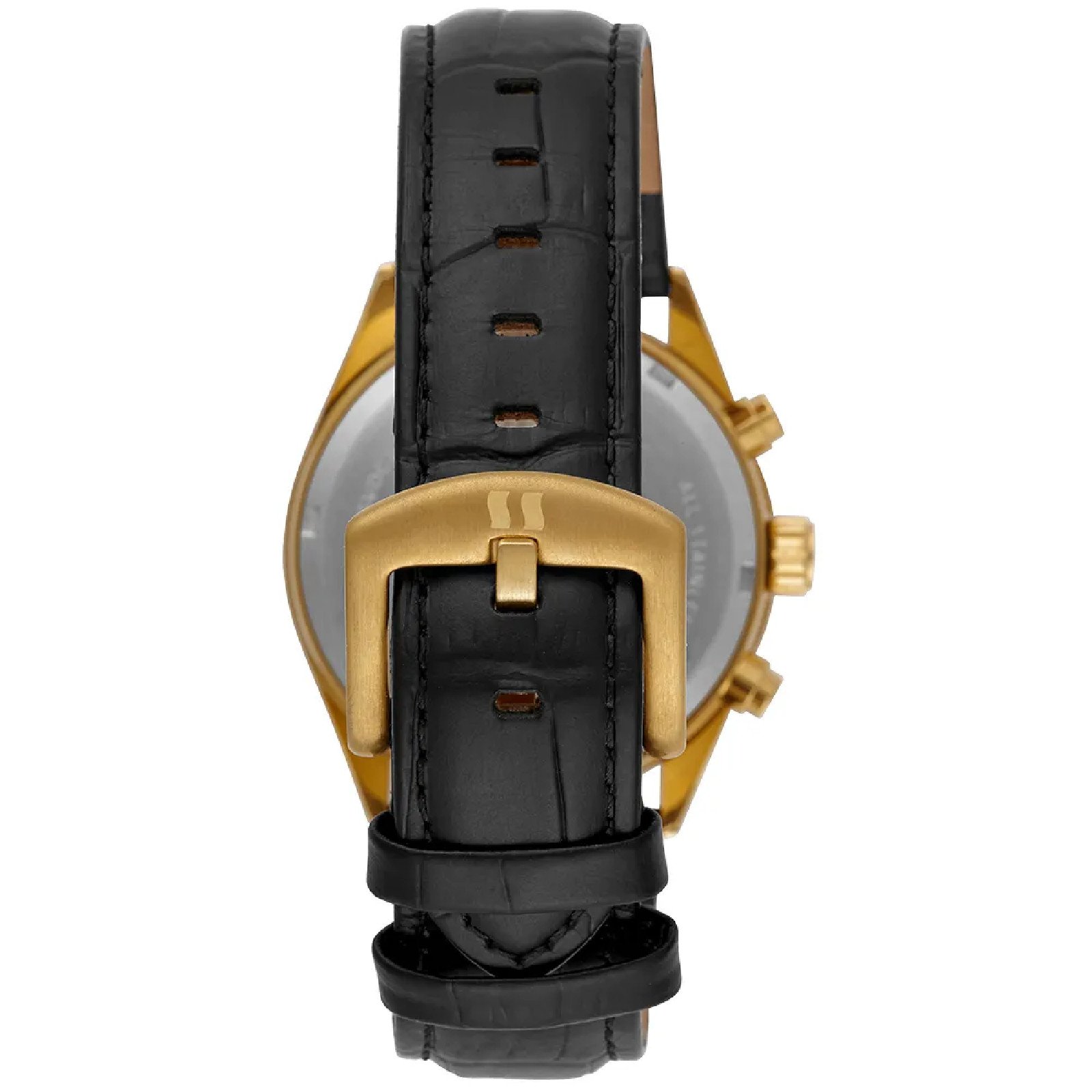 Relógio Seculus Cronógrafo 77307GPSVDC2 Vidro Abaulado Couro Dourado Dourado 4