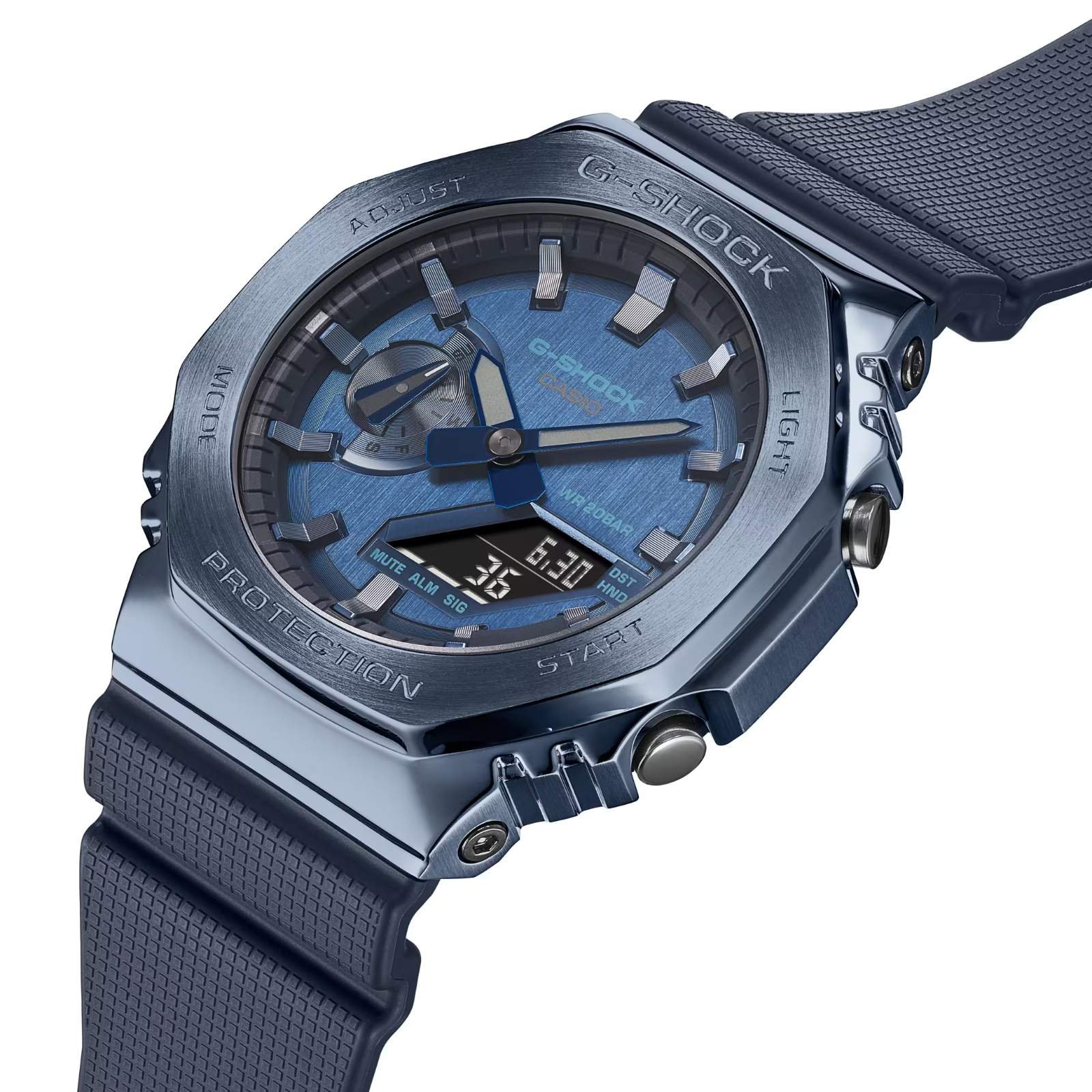 Relógio Casio G-SHOCK GM-2100N-2ADR Metal Covered Azul 4