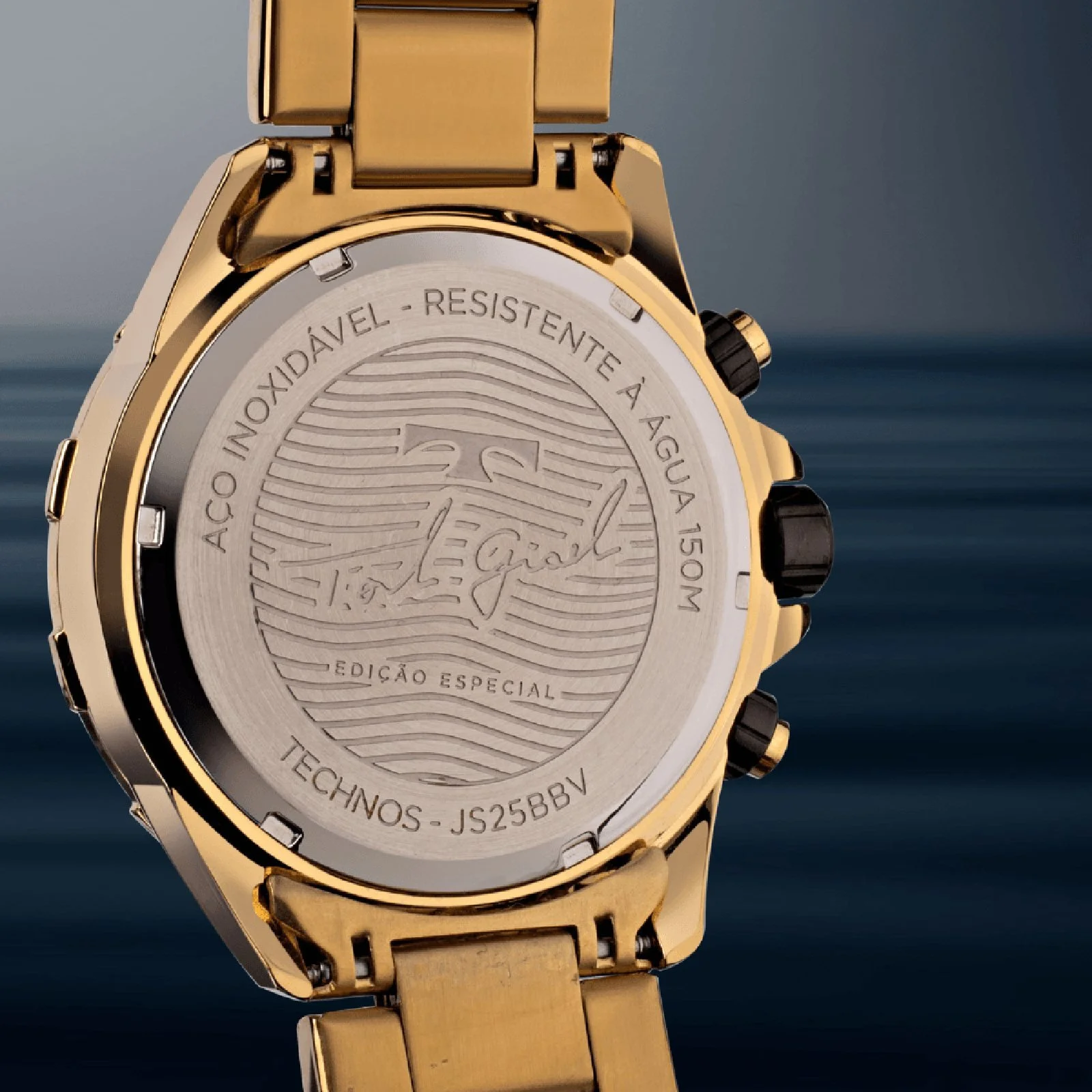 Relógio Technos Acqua JS25BBV/1D Dourado Edição Especial Torben Grael Dourado 4