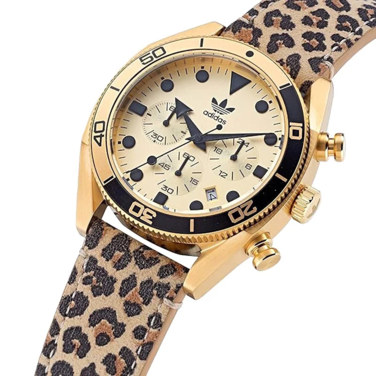 Relógio Adidas AOFH22511M Animal Print Dourado 2
