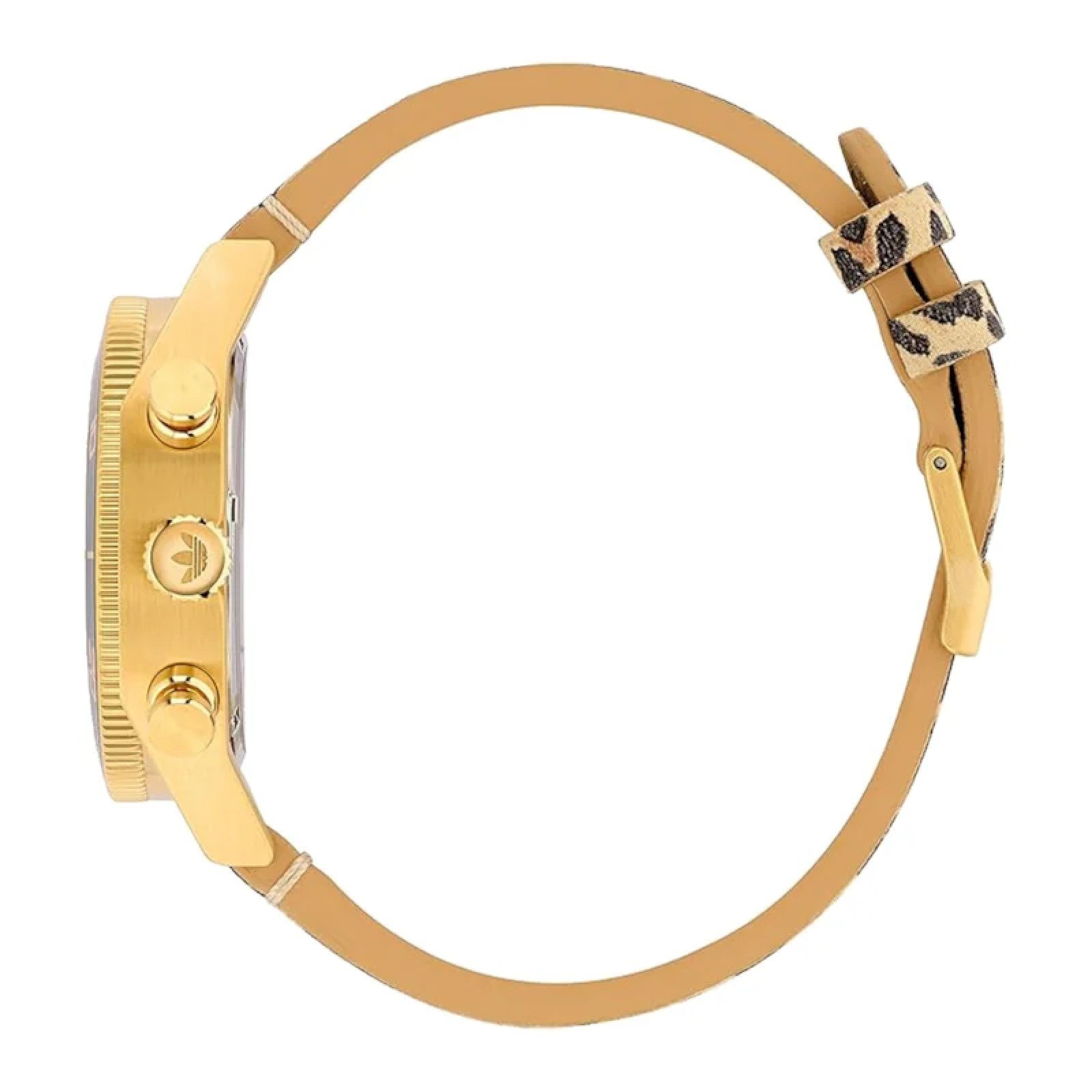 Relógio Adidas AOFH22511M Animal Print Dourado 4