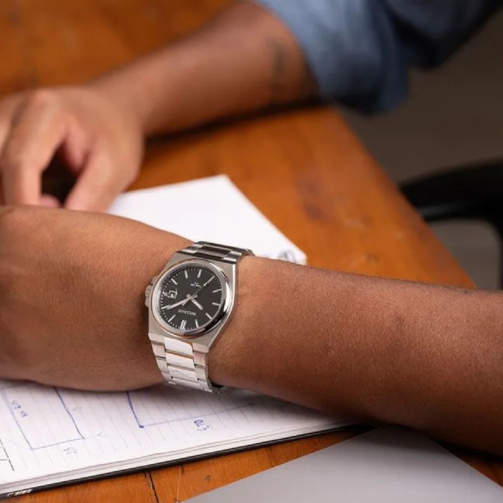 Relógio Seculus Long Life 44263G0SVNA1 Aço Social Calendário Prata 2