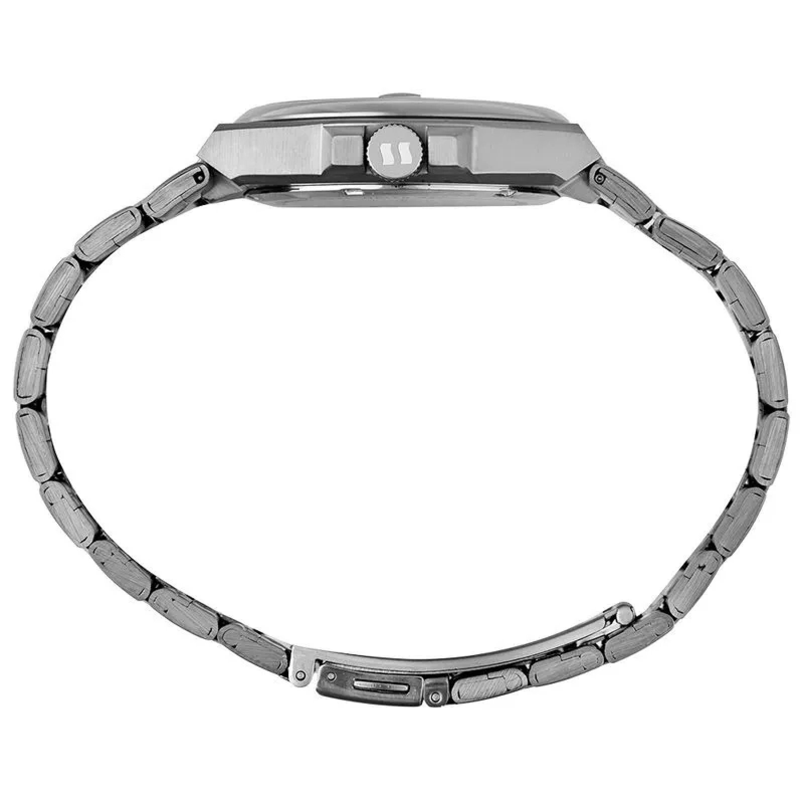 Relógio Seculus Long Life 44263G0SVNA1 Aço Social Calendário Prata 4