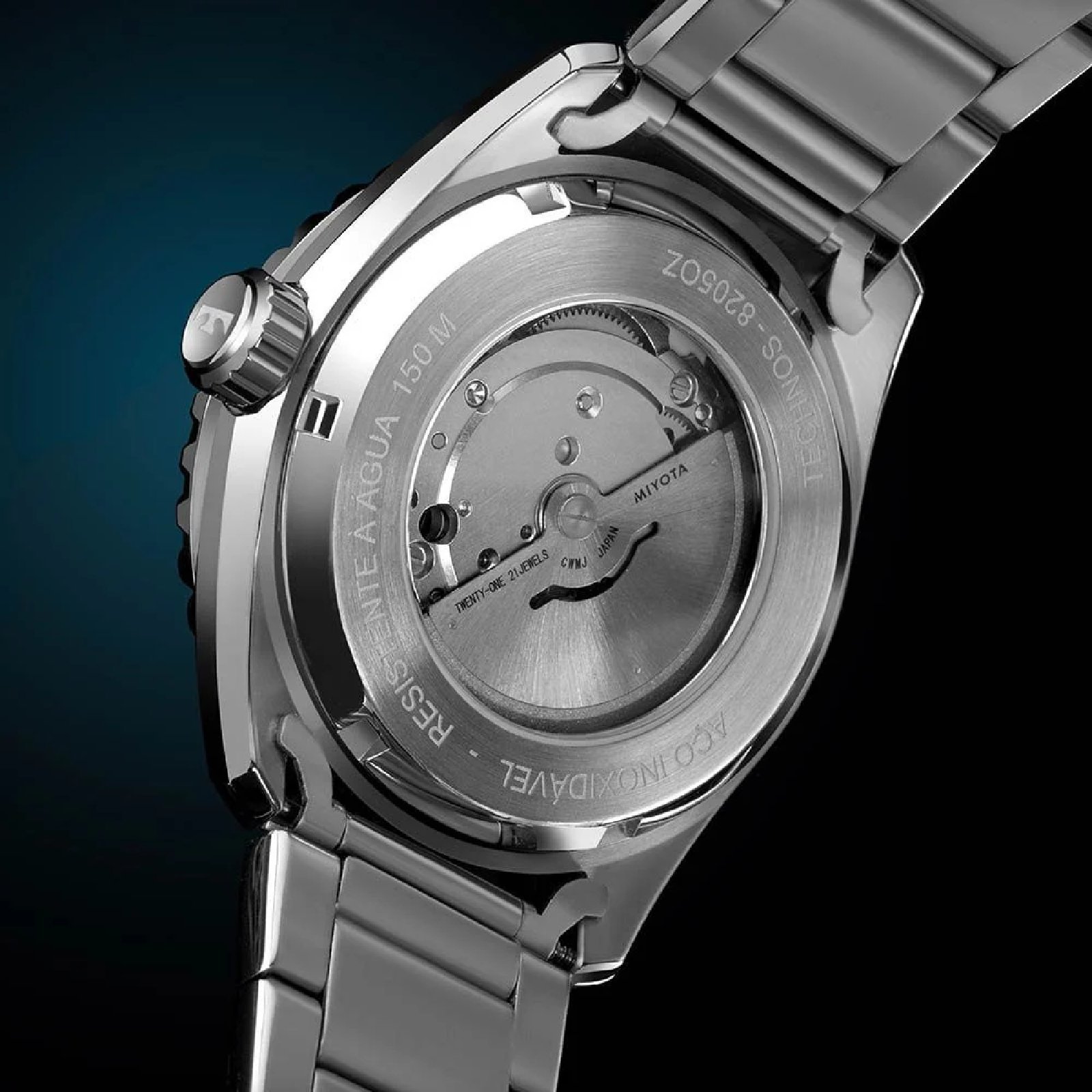 Relógio Technos Diver Automático 8205OX/1V Prata 4