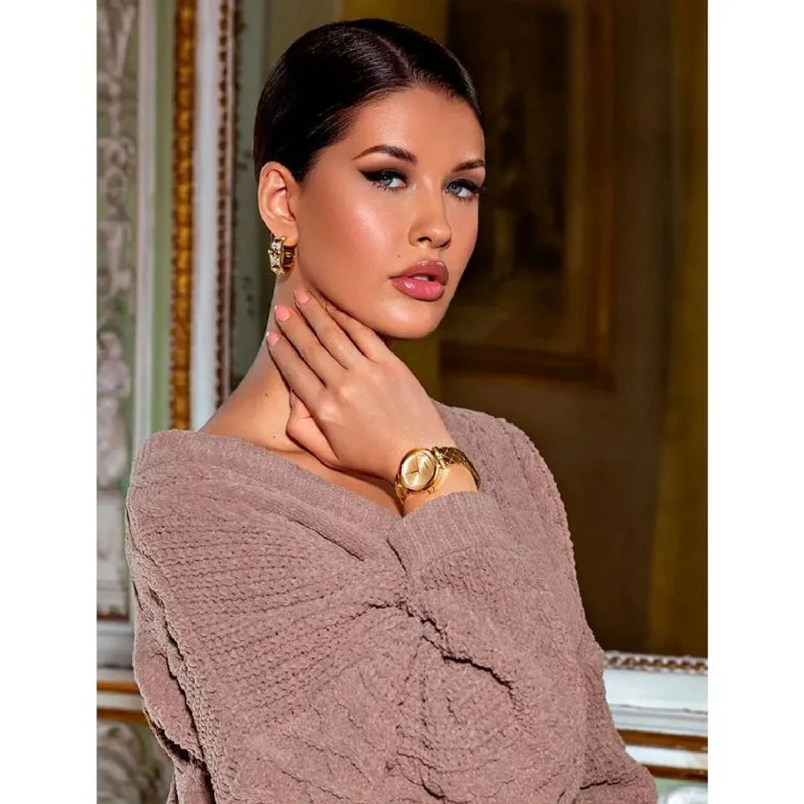 Relógio Guess Feminino Ladies Dress GW0613L2 Dourado Dourado 2