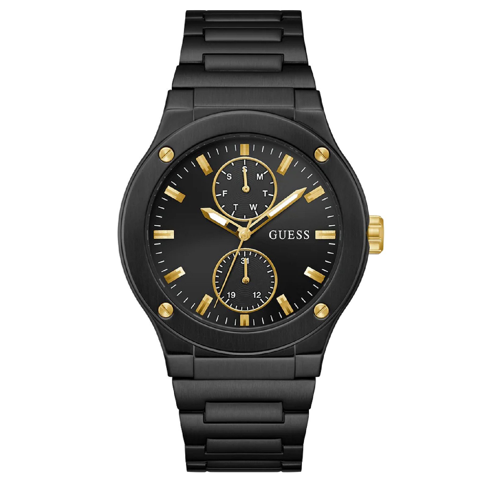 Relógio Guess Masculino Jet GW0795G3 Preto Preto 1