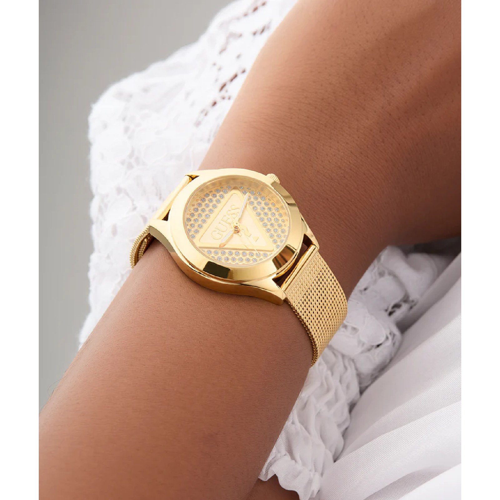 Relógio Guess Feminino Ladies Tone GW0835L2 Dourado Dourado 3